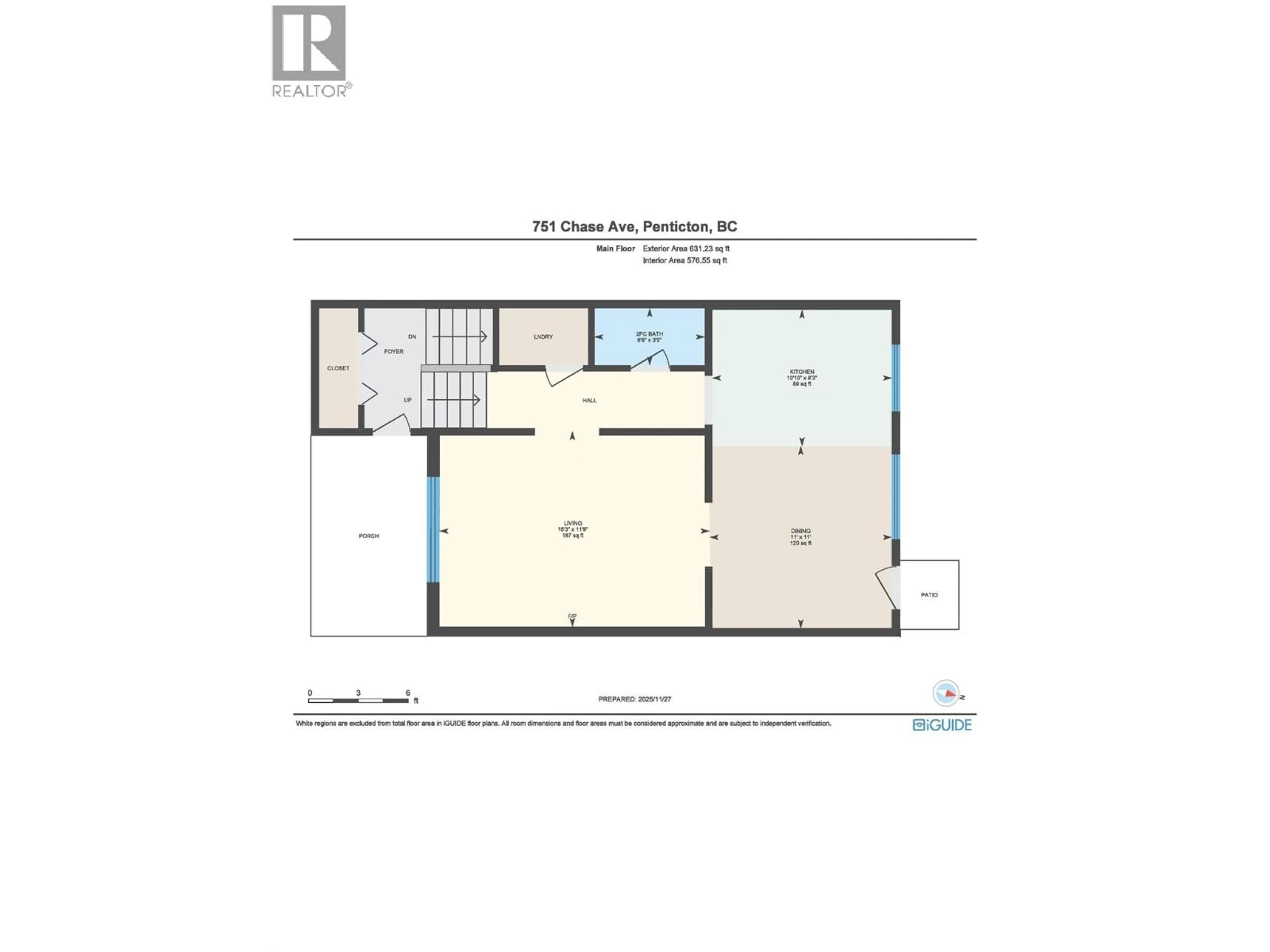 Floor plan for 751 CHASE AVENUE, Penticton British Columbia V2A2H8