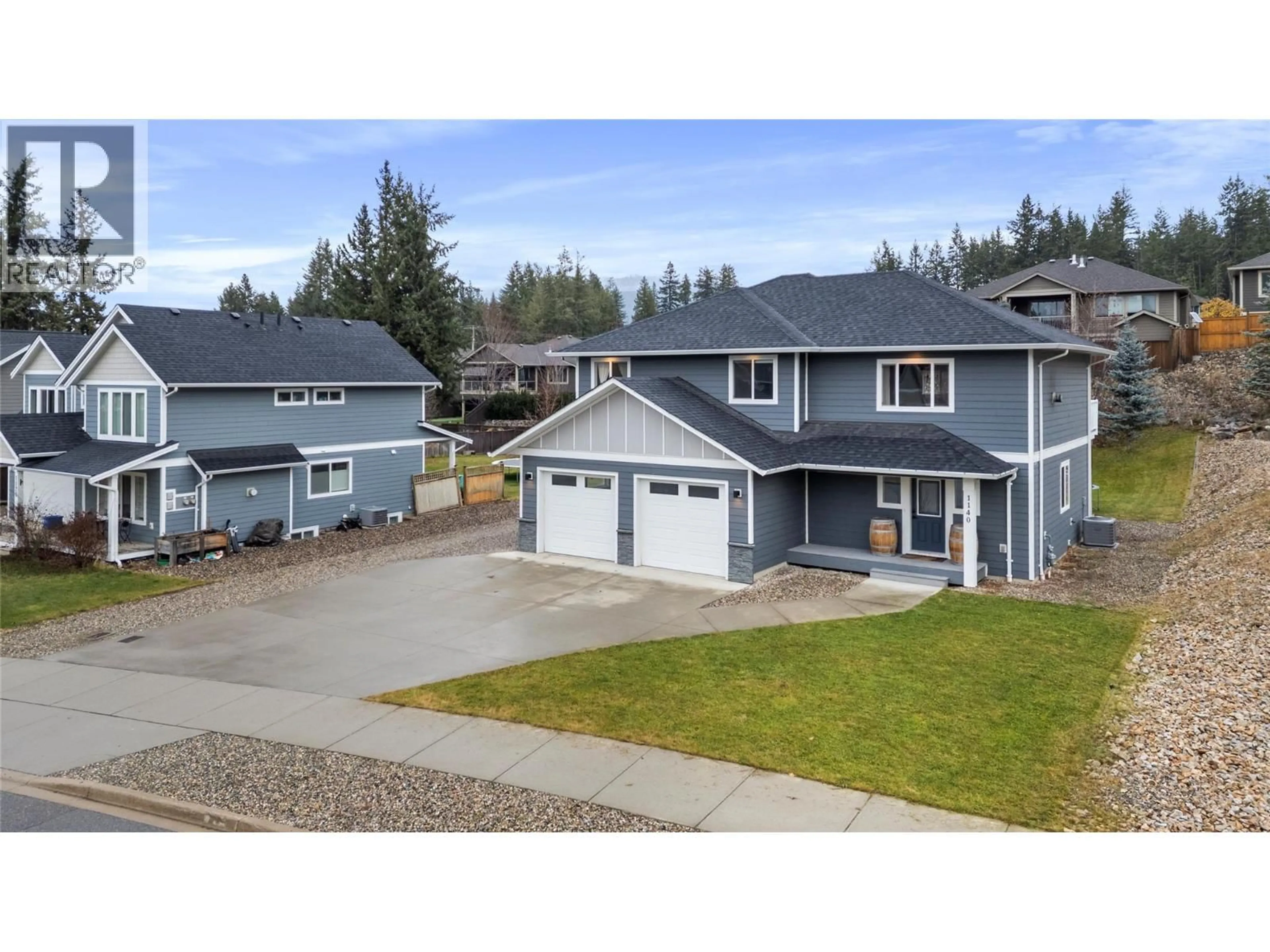 A pic from outside/outdoor area/front of a property/back of a property/a pic from drone, street for 1140 23 STREET SOUTHEAST, Salmon Arm British Columbia V1E0C7