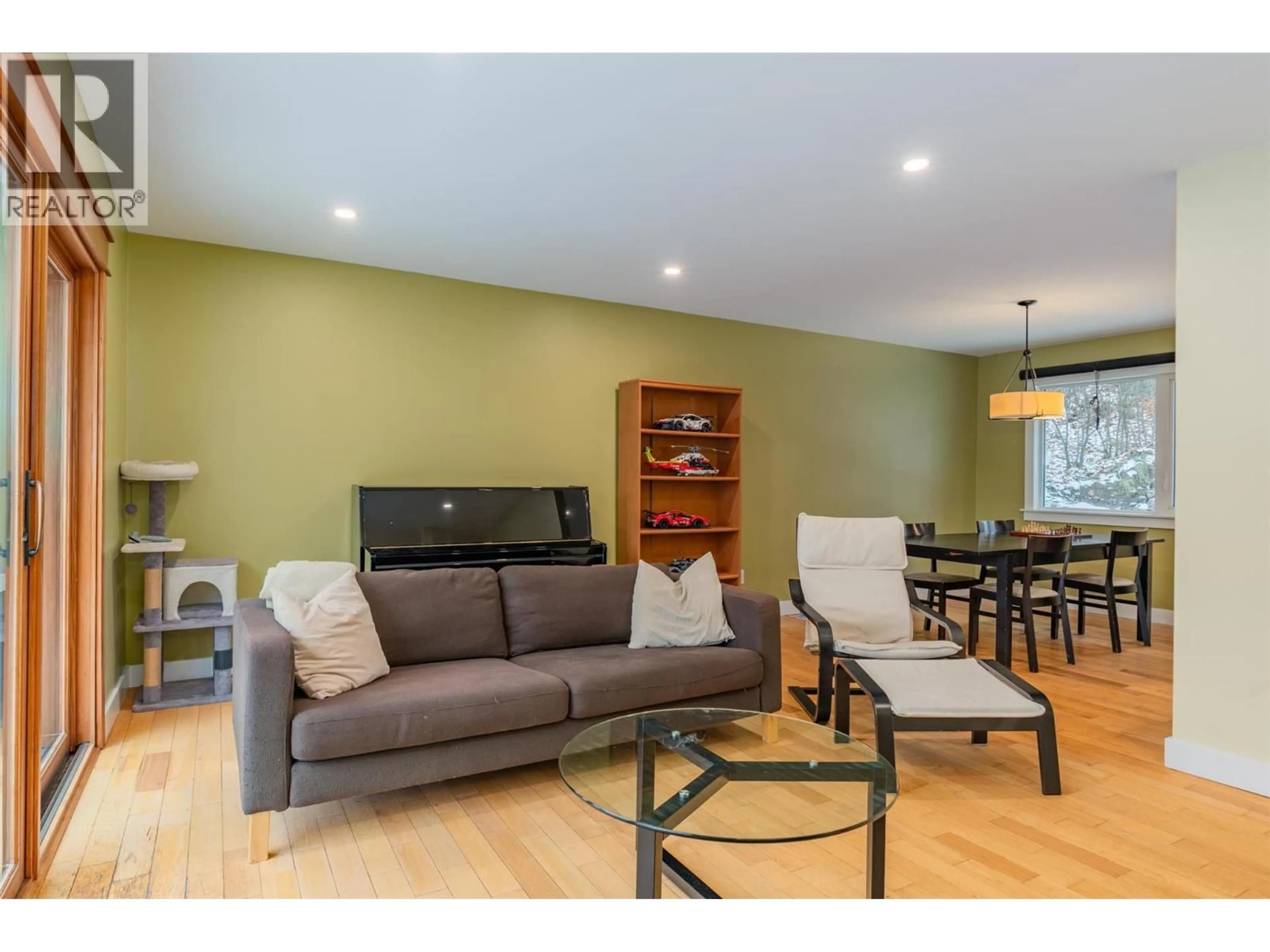 Living room with furniture, wood/laminate floor for 2520 COOK AVENUE, Rossland British Columbia V0G1Y0
