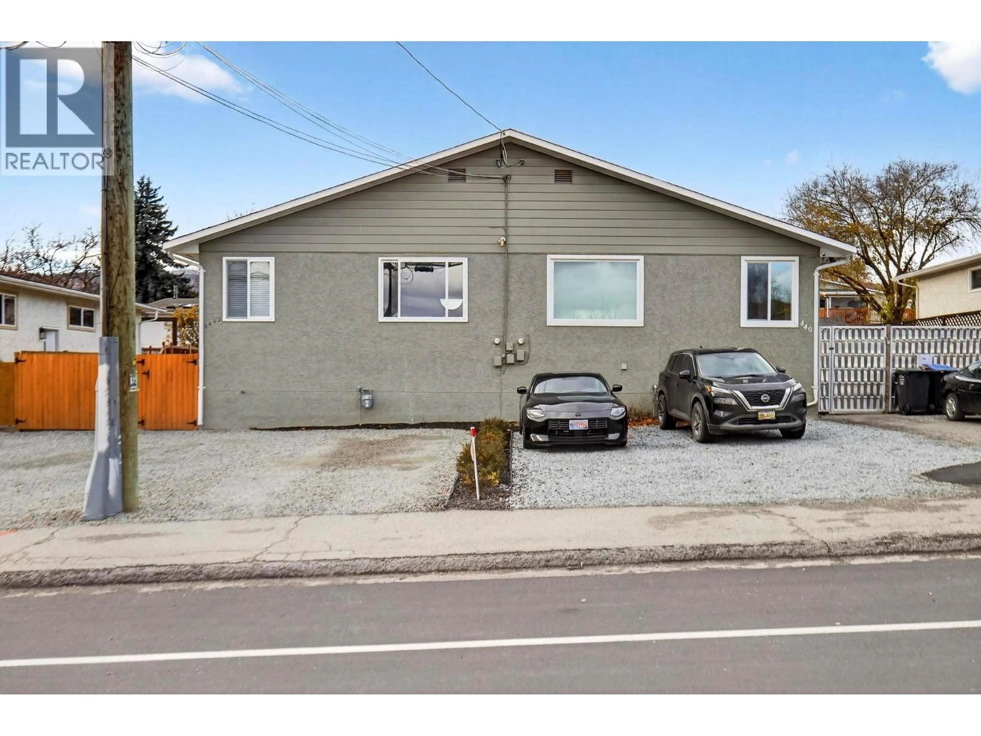 A pic from outside/outdoor area/front of a property/back of a property/a pic from drone, street for 3442 OLD OKANAGAN HIGHWAY, West Kelowna British Columbia V4T1N5