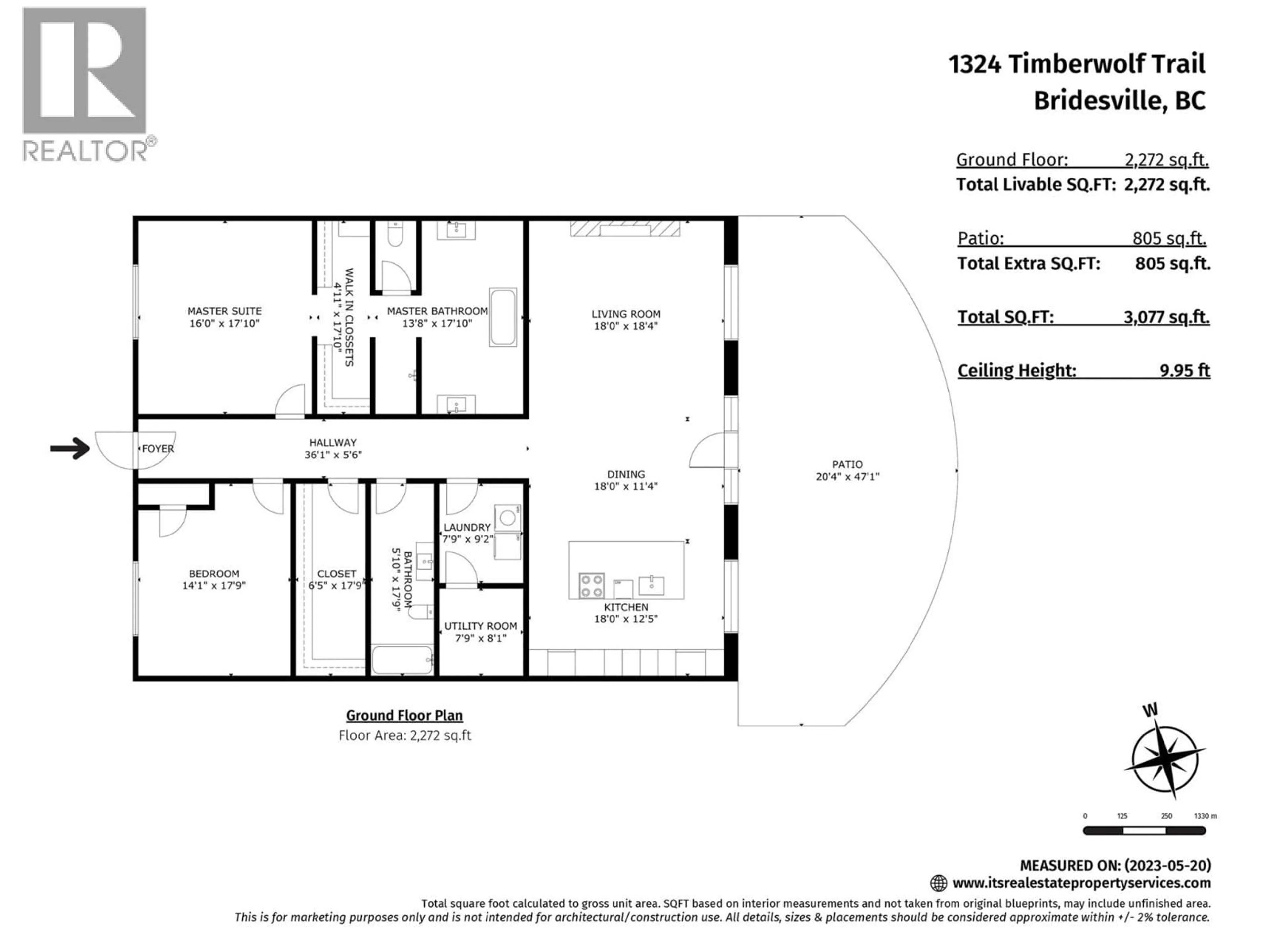 Floor plan for 1324 TIMBERWOLF TRAIL ROAD, Bridesville British Columbia V0H1Y0