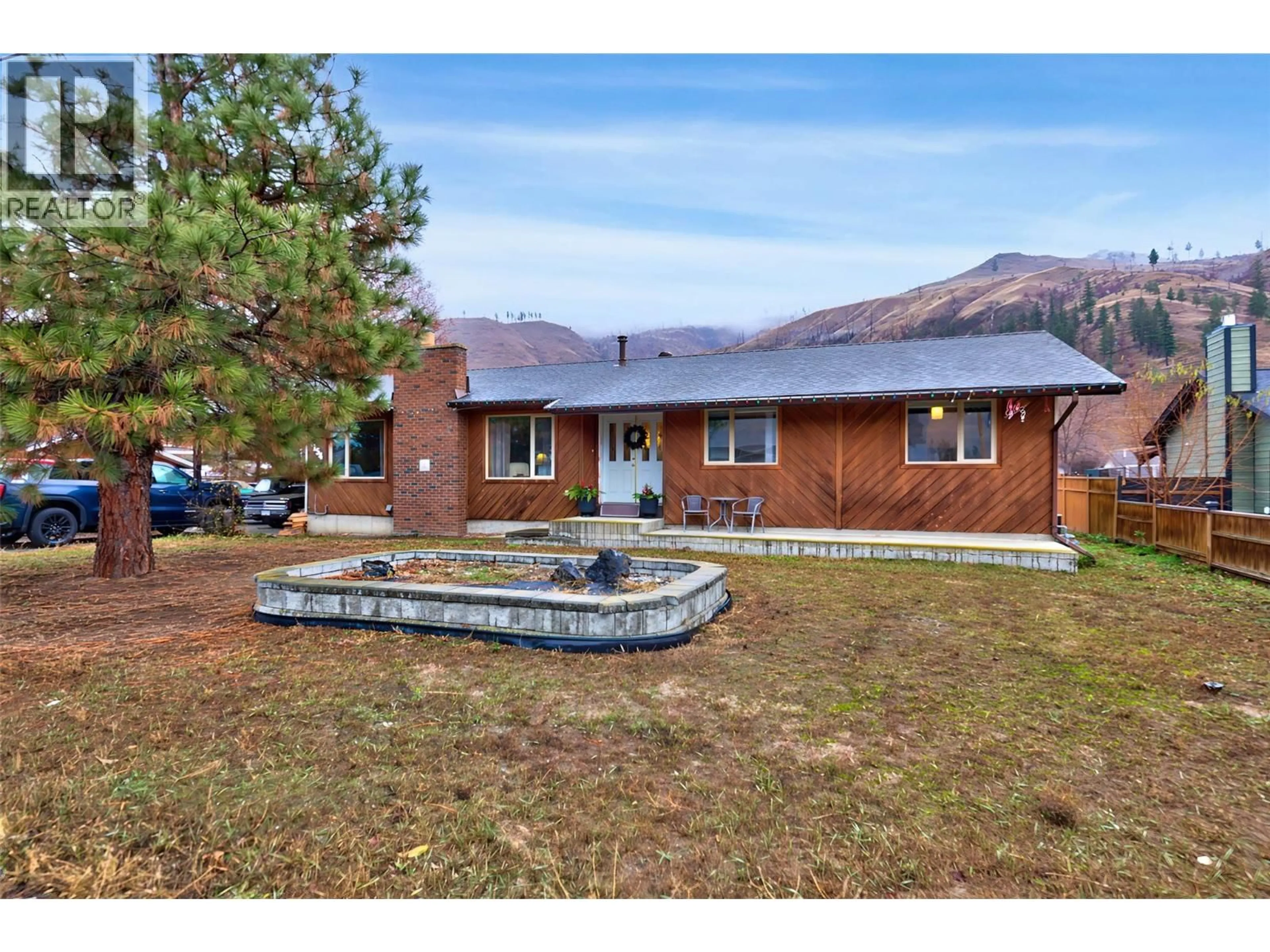 A pic from outside/outdoor area/front of a property/back of a property/a pic from drone, mountain view for 4154 CAMERON ROAD, Kamloops British Columbia V2H1K9