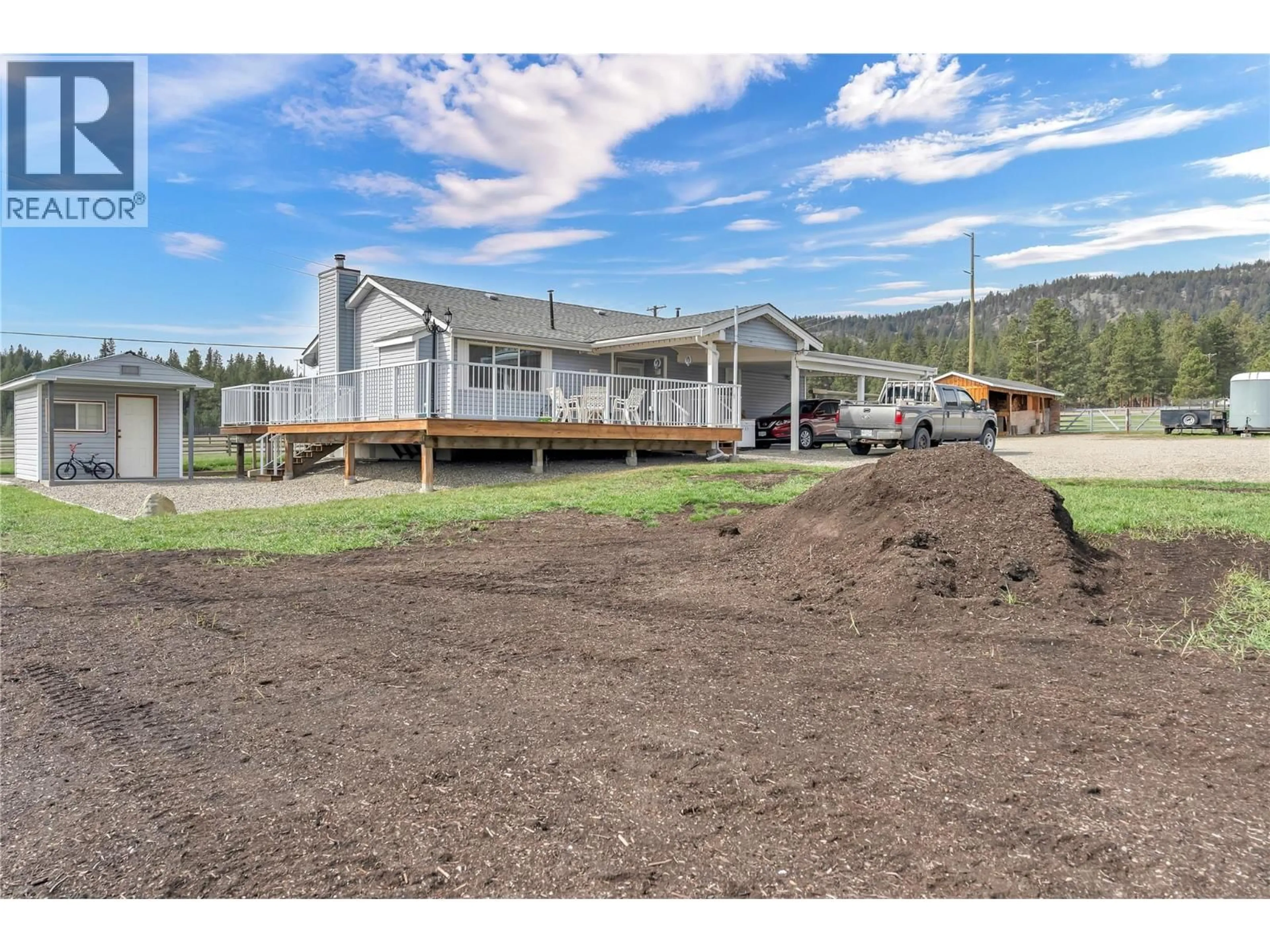 A pic from outside/outdoor area/front of a property/back of a property/a pic from drone, mountain view for 230 COALMONT ROAD, Princeton British Columbia V0X1W0