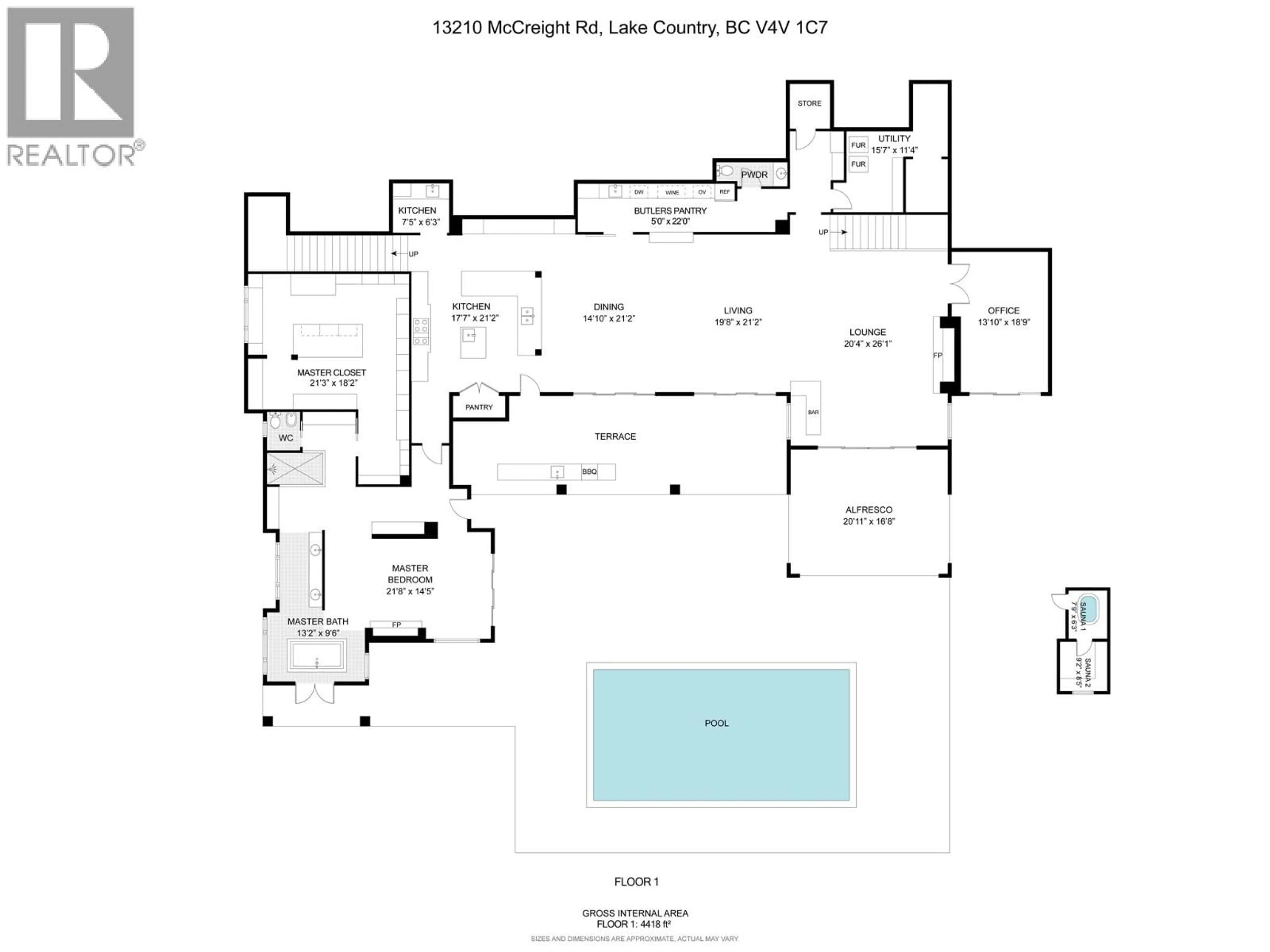 Floor plan for 13210 MCCREIGHT ROAD, Lake Country British Columbia V4V1C7