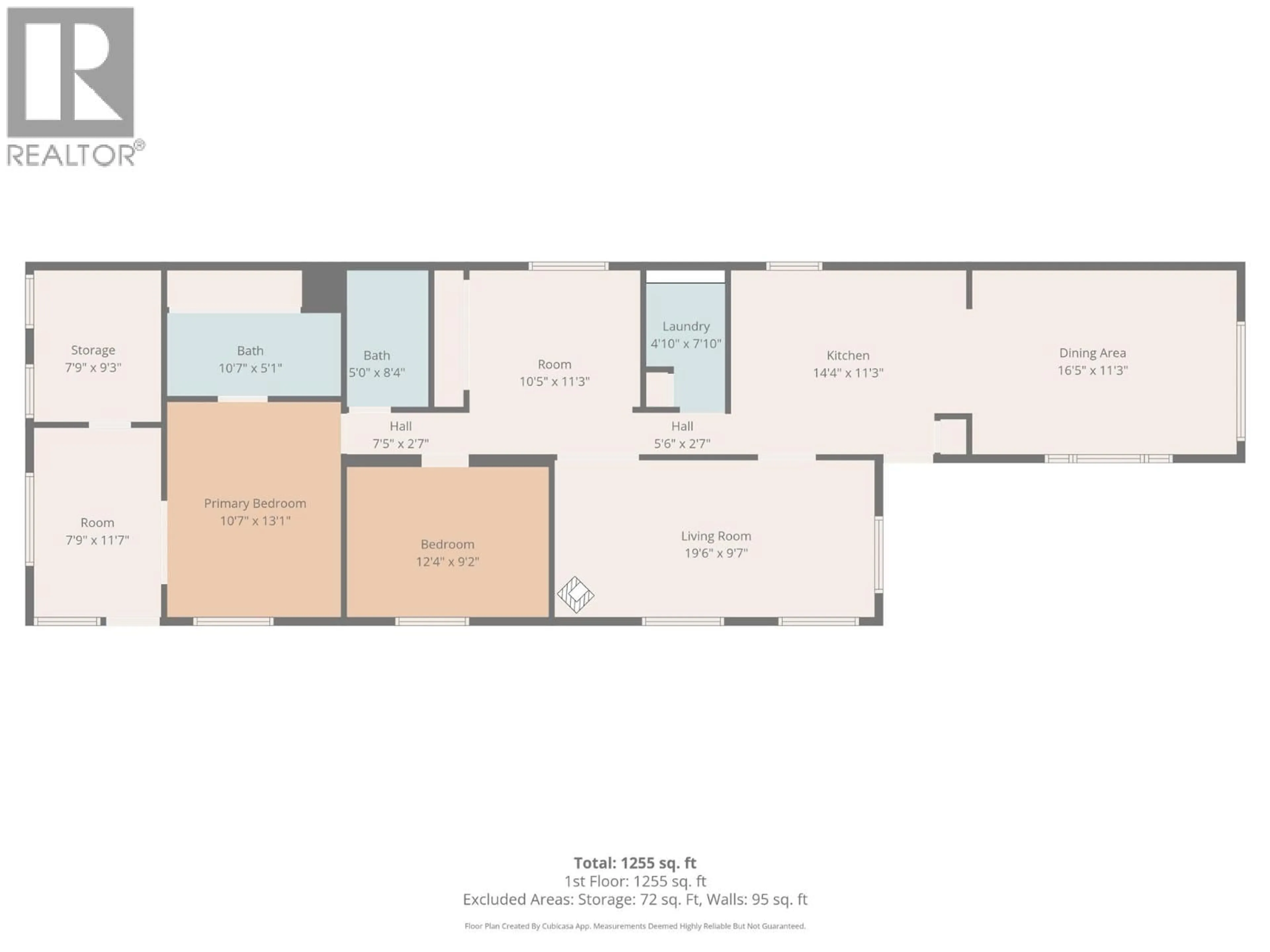 Floor plan for 61 - 5484 25 AVENUE, Vernon British Columbia V1T7A8