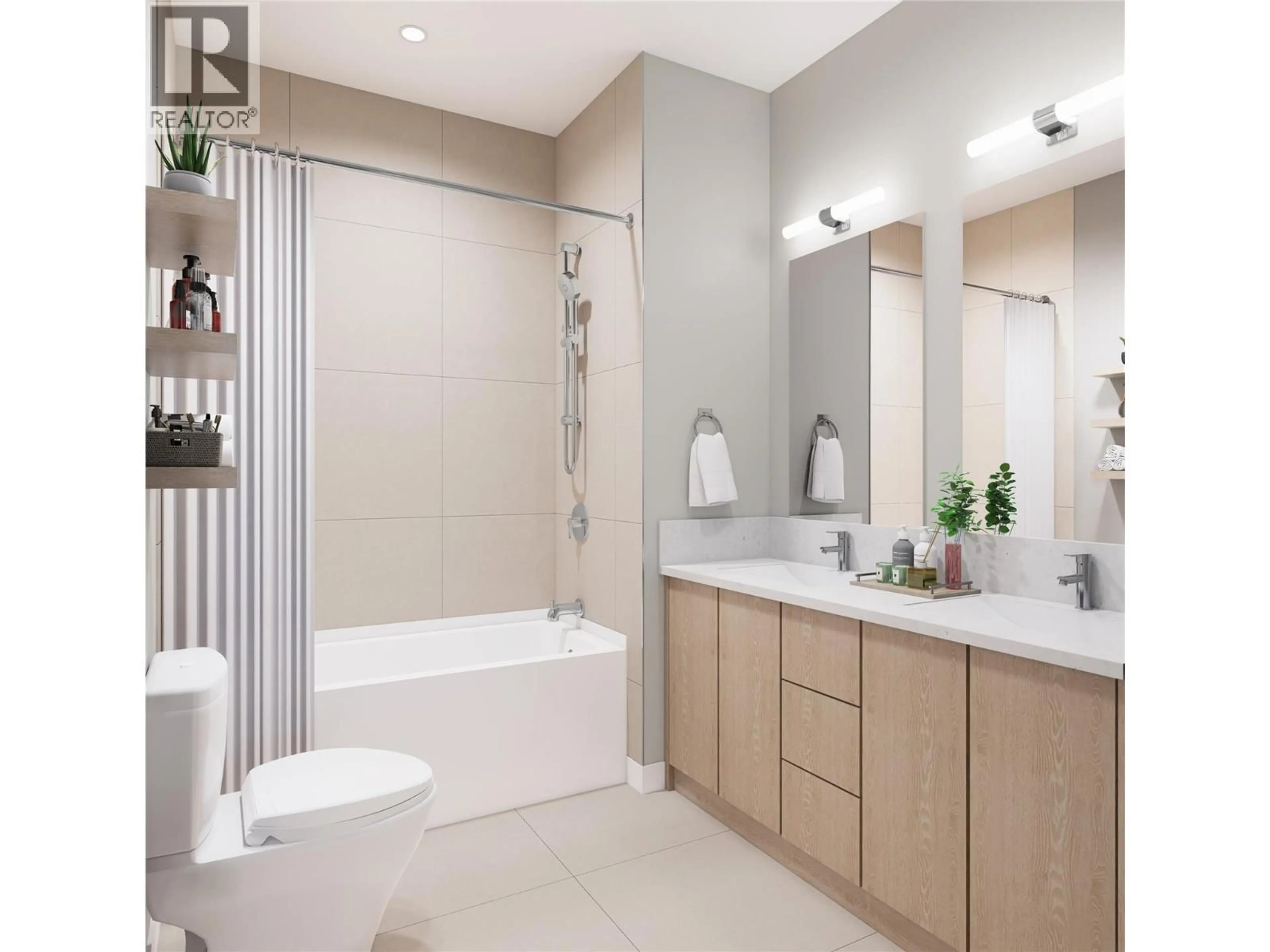 Contemporary bathroom, ceramic/tile floor for 3 - 743 MORRISON GROVE, Kelowna British Columbia V1Y2P9
