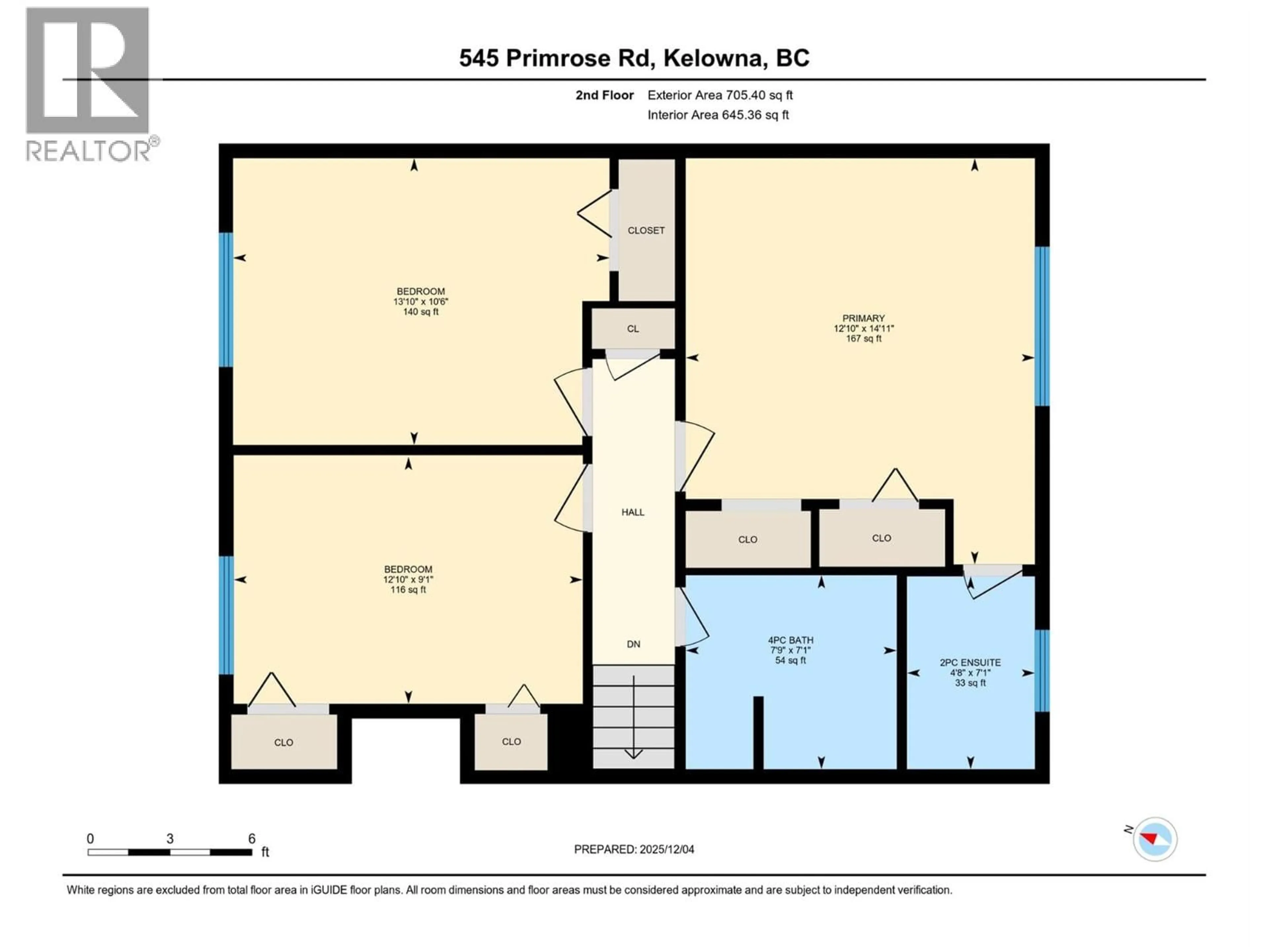 Floor plan for 545 PRIMROSE ROAD, Kelowna British Columbia V1X4L5