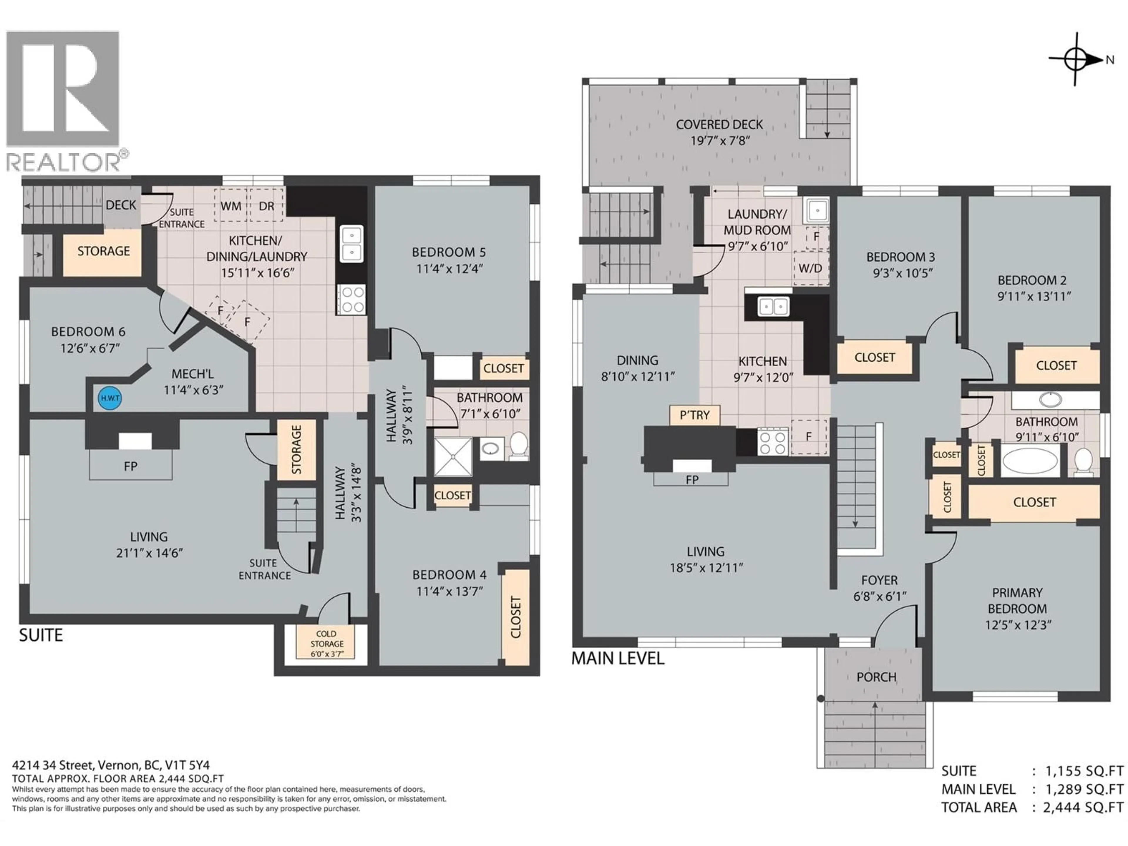 Floor plan for 4214 34 STREET, Vernon British Columbia V1T5Y4