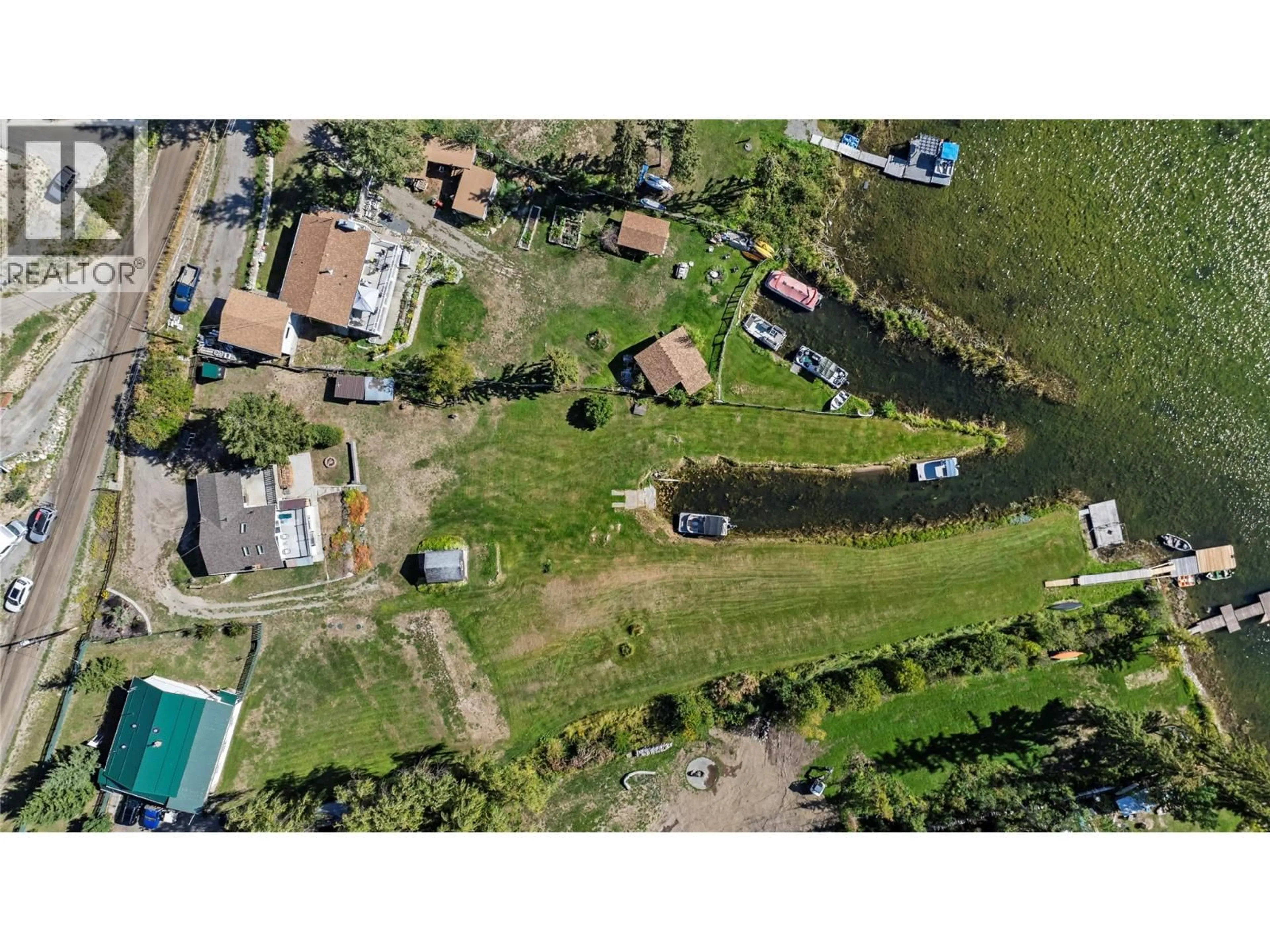 A pic from outside/outdoor area/front of a property/back of a property/a pic from drone, water/lake/river/ocean view for 2348 OJIBWAY ROAD, Kamloops British Columbia V2H1P1
