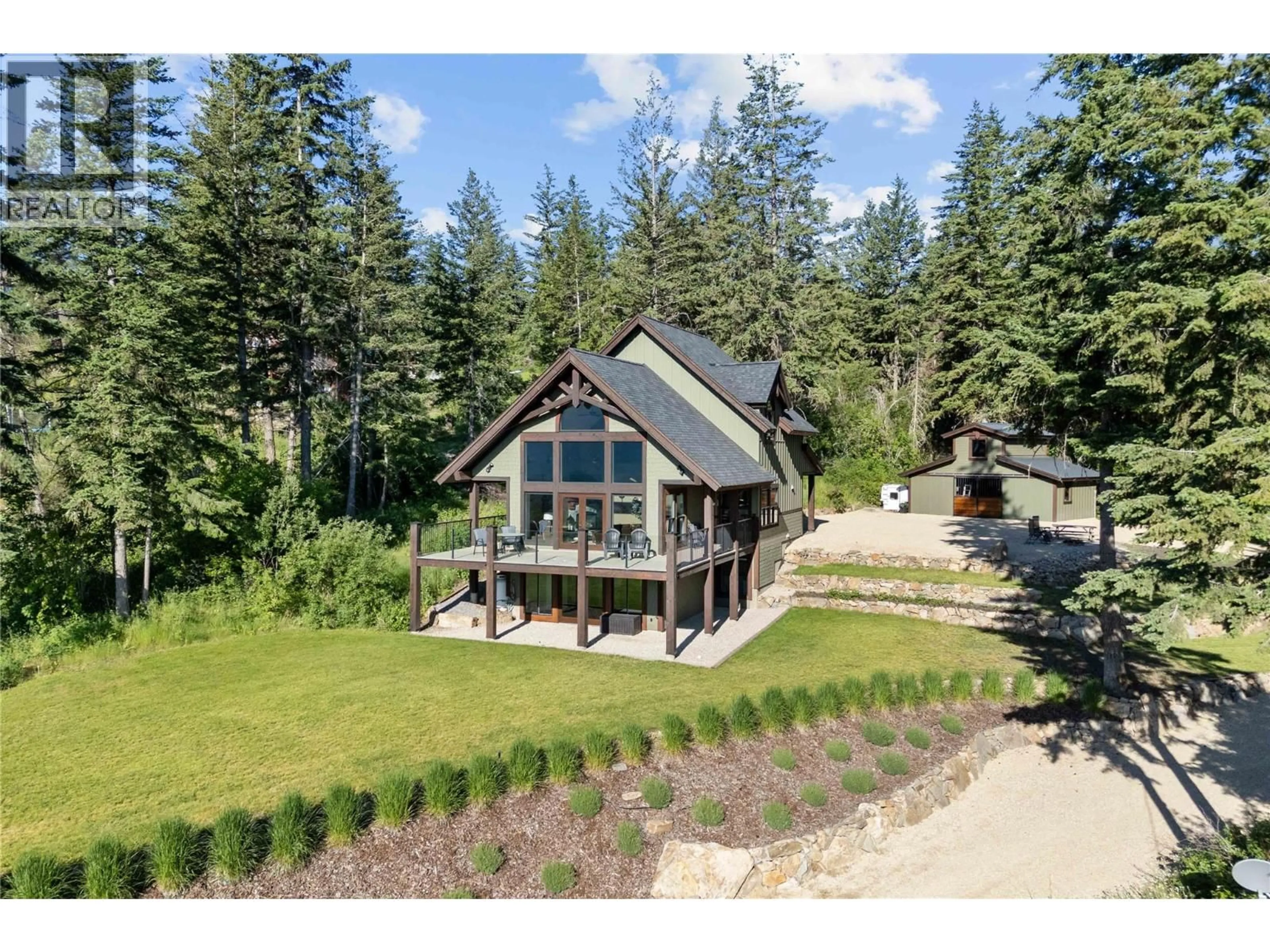 A pic from outside/outdoor area/front of a property/back of a property/a pic from drone, unknown for 284 TERRY ROAD, Enderby British Columbia V0E1V3