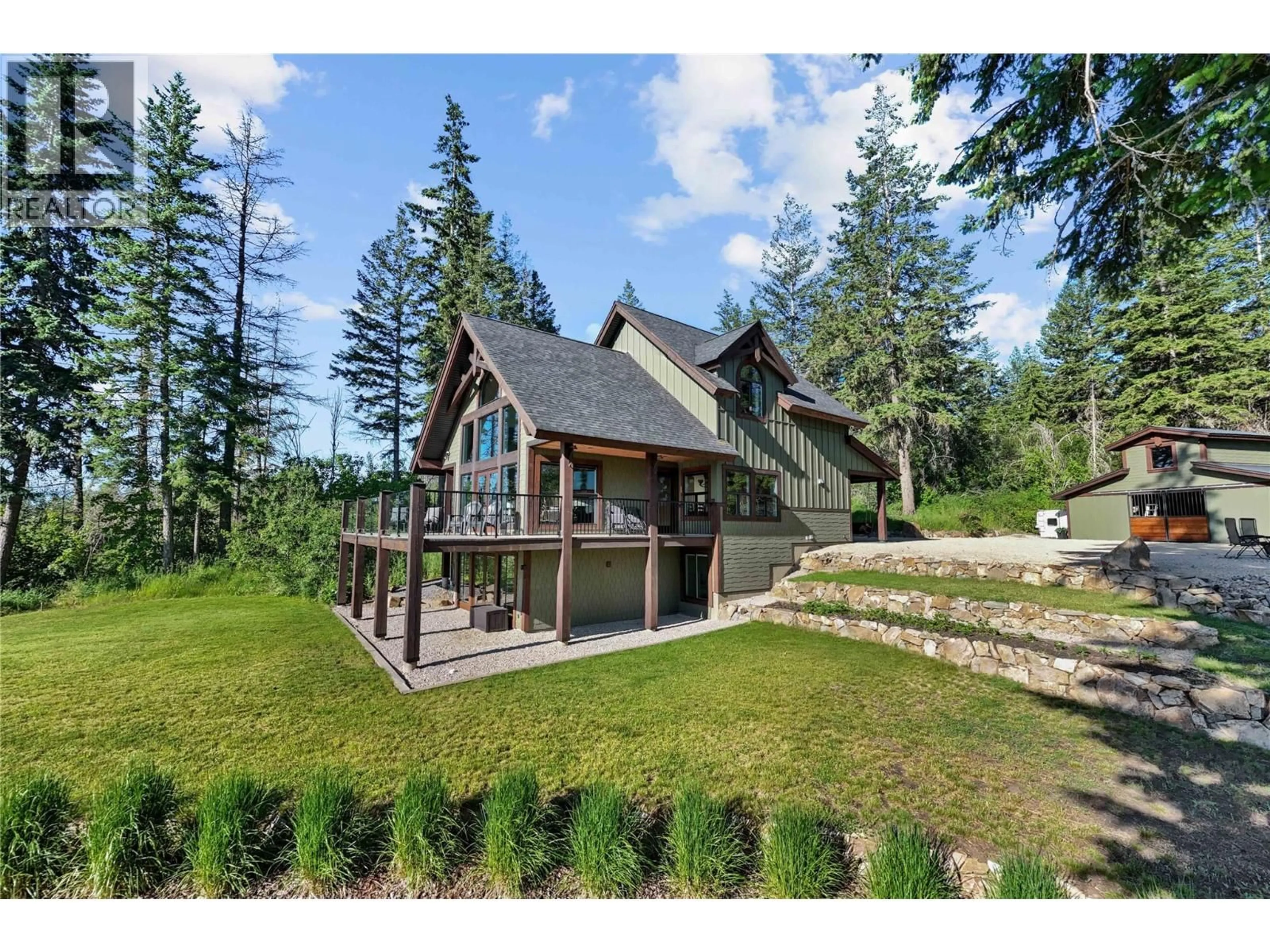 A pic from outside/outdoor area/front of a property/back of a property/a pic from drone, unknown for 284 TERRY ROAD, Enderby British Columbia V0E1V3