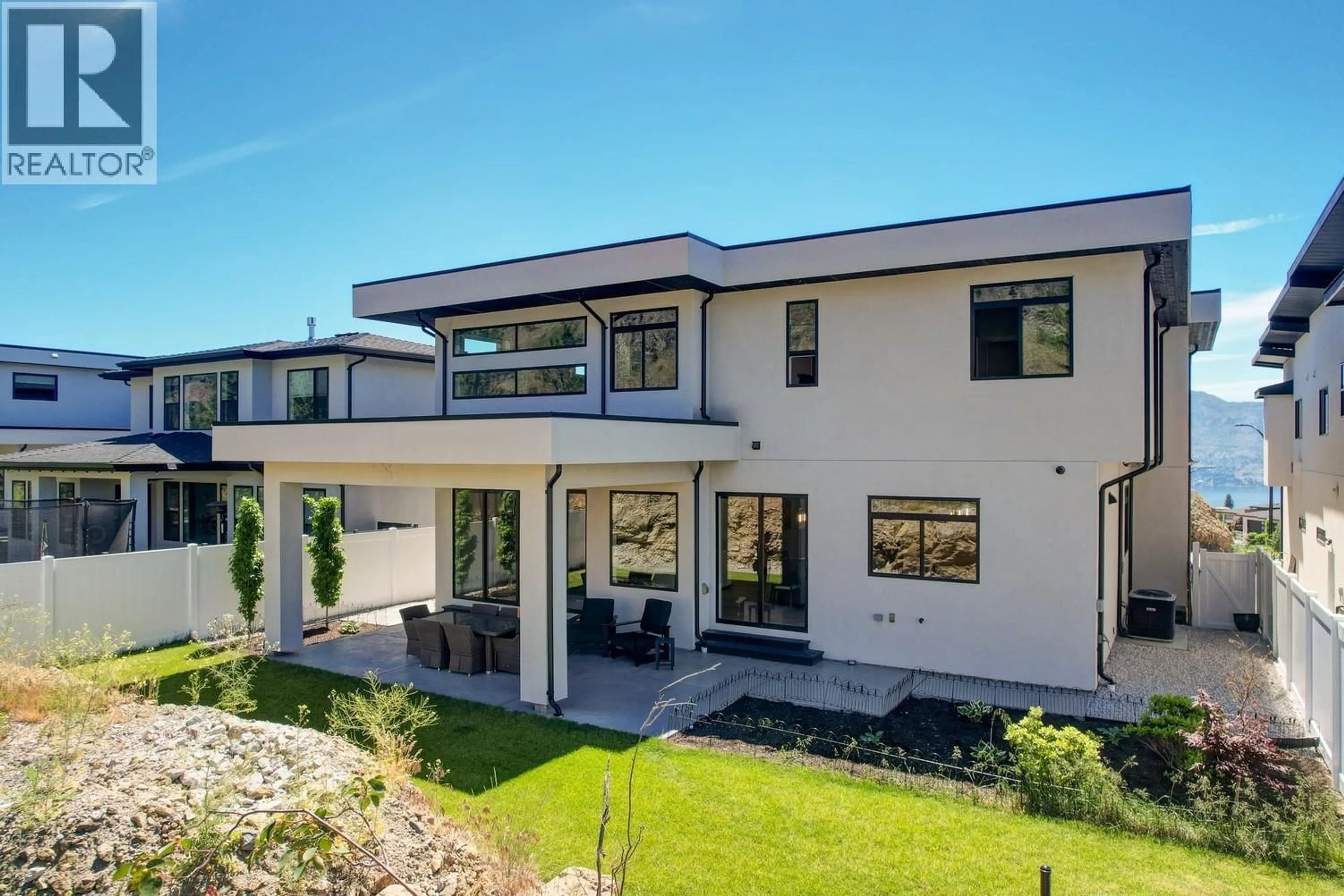 A pic from outside/outdoor area/front of a property/back of a property/a pic from drone, unknown for 1556 CABERNET WAY, West Kelowna British Columbia V4T0E1