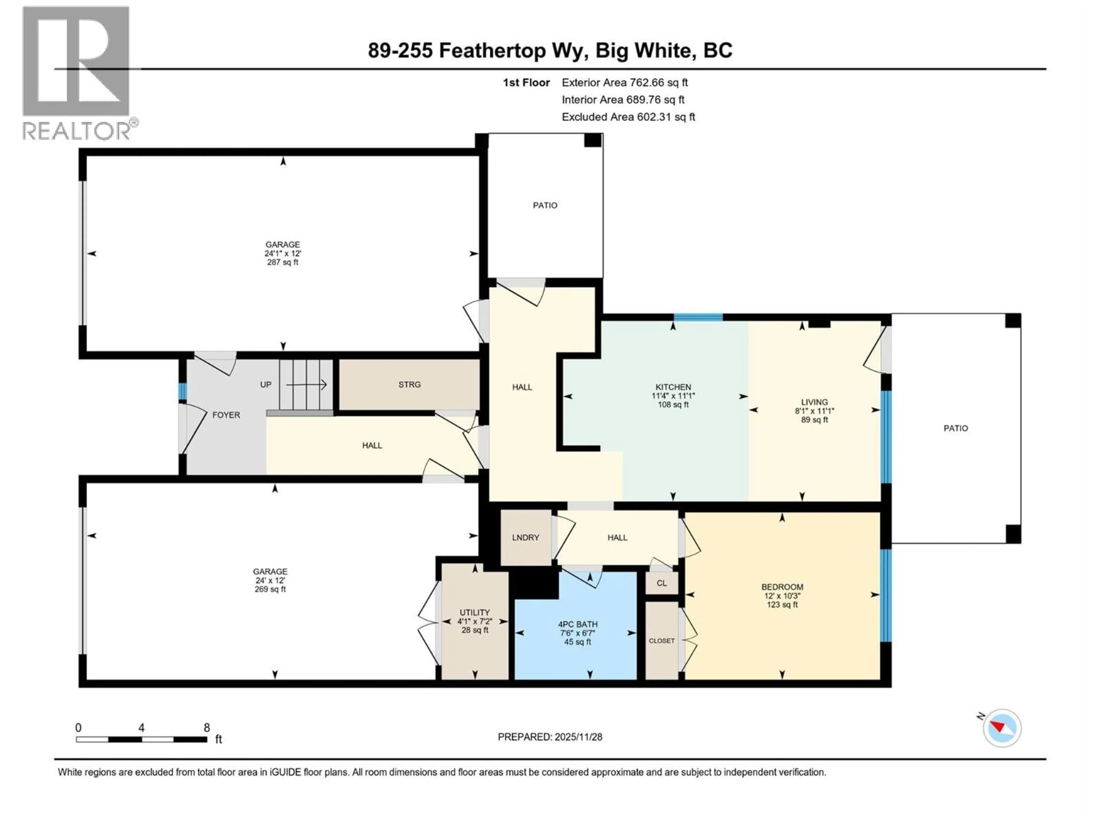 Floor plan for 89 - 255 FEATHERTOP WAY, Big White British Columbia V1P1T4