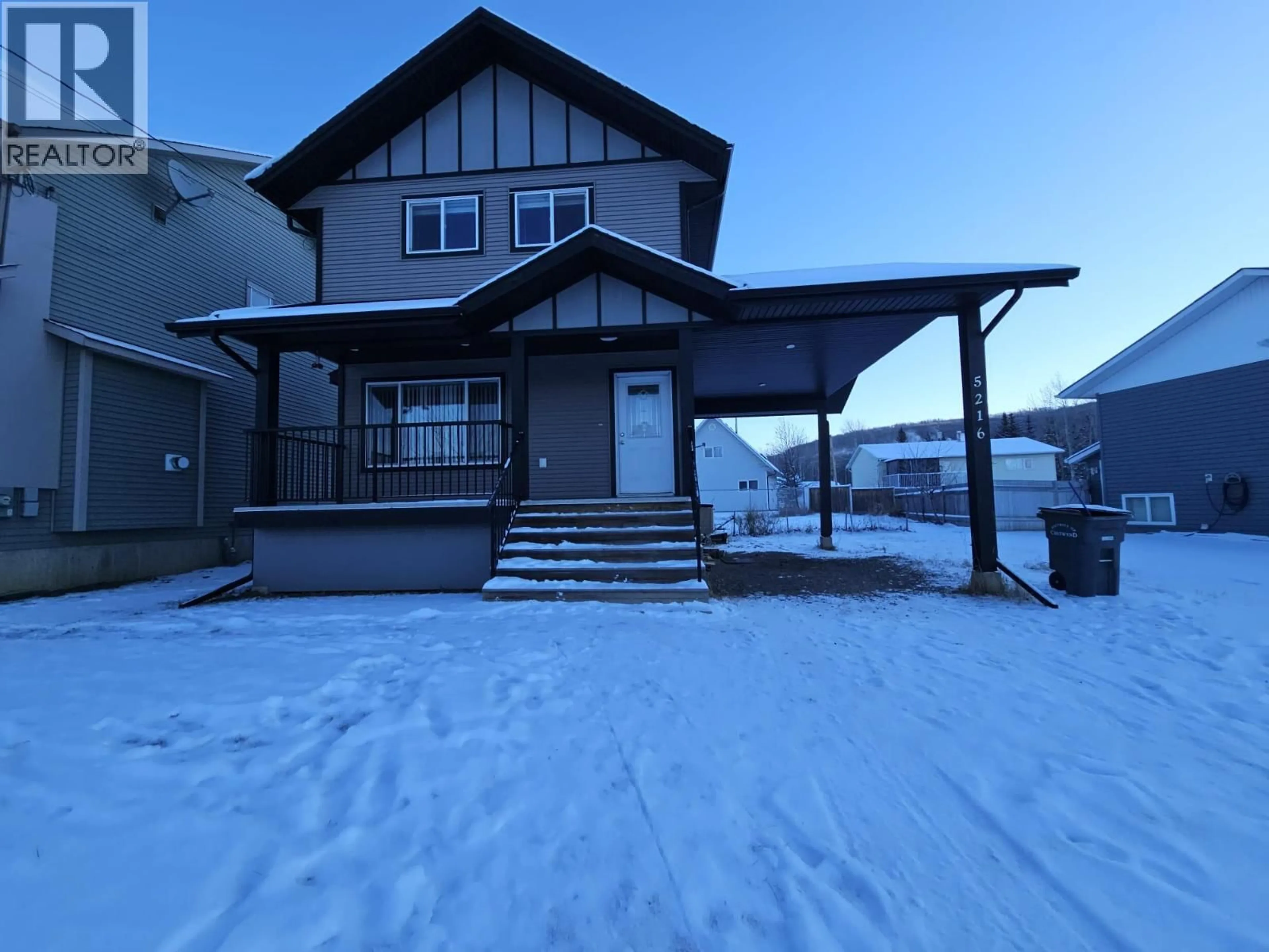 A pic from outside/outdoor area/front of a property/back of a property/a pic from drone, unknown for 5216 41 STREET NORTHEAST, Chetwynd British Columbia V0C1J0