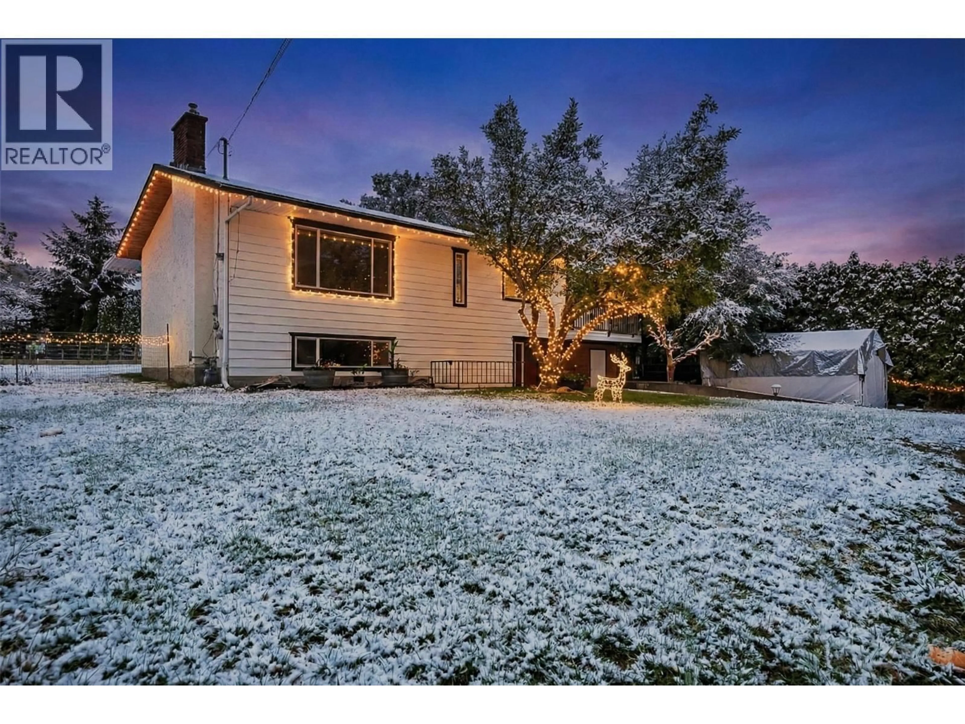 A pic from outside/outdoor area/front of a property/back of a property/a pic from drone, street for 10010 KEL WIN ROAD, Lake Country British Columbia V4V1L4