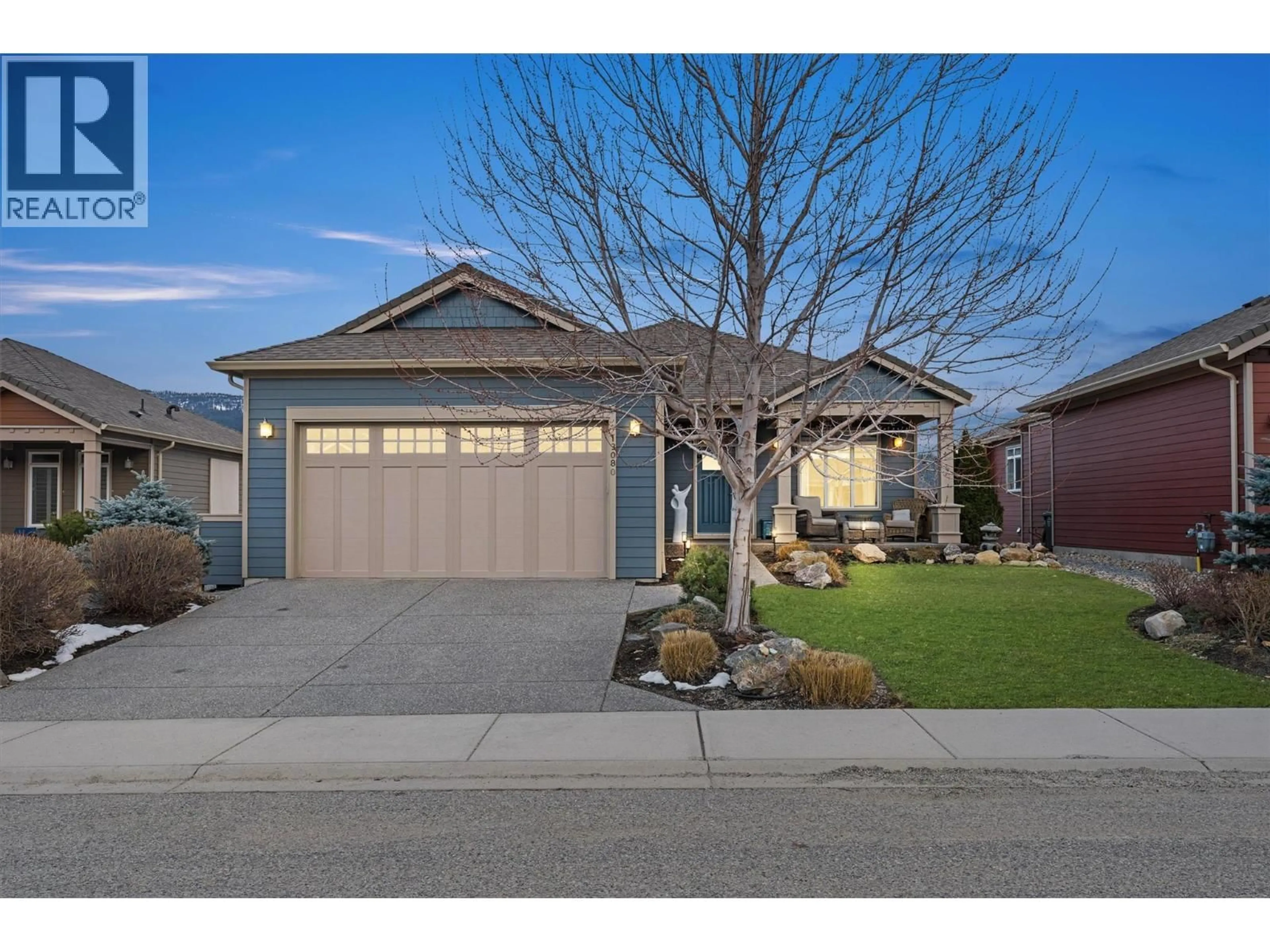 Home with vinyl exterior material, street for 13080 GIBBONS DRIVE, Lake Country British Columbia V4V2S4