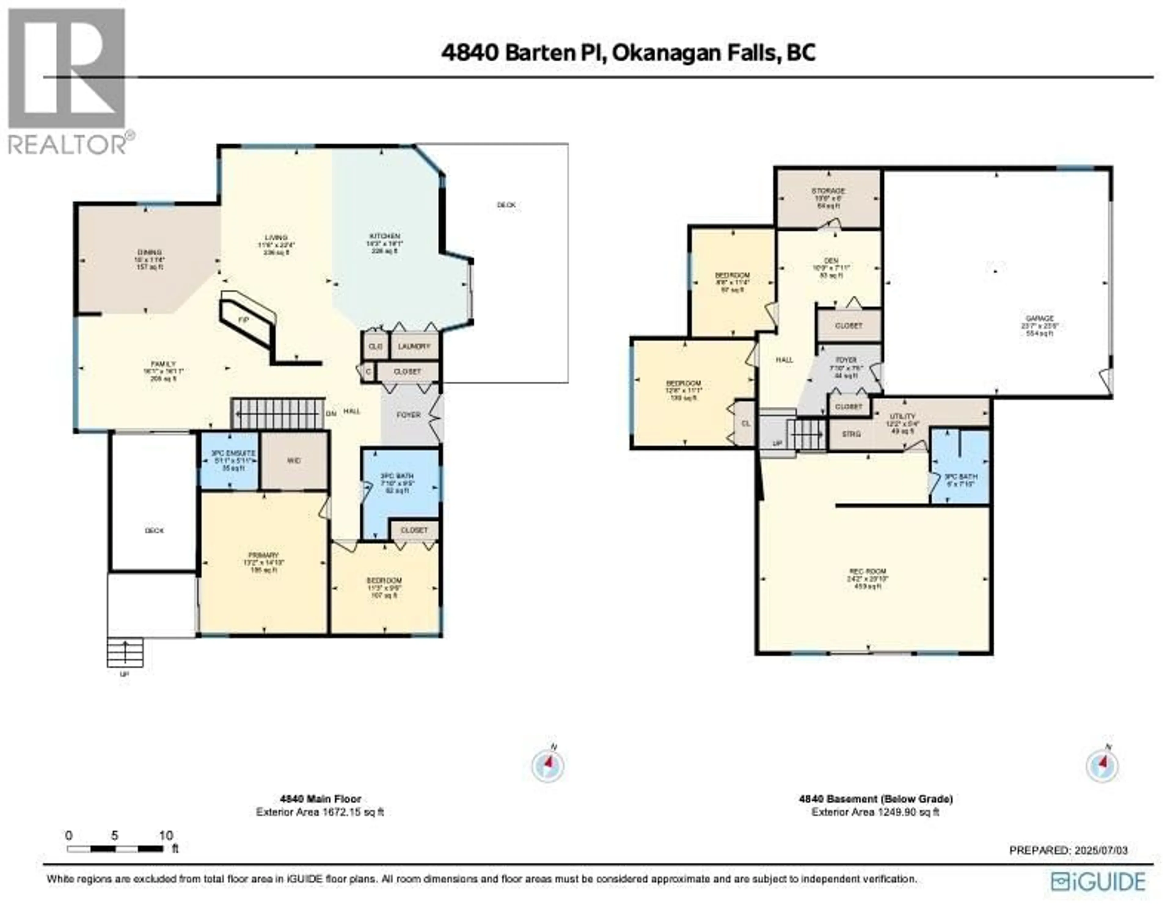 Floor plan for 4836/4840 BARTEN PLACE, Okanagan Falls British Columbia V0H1R2