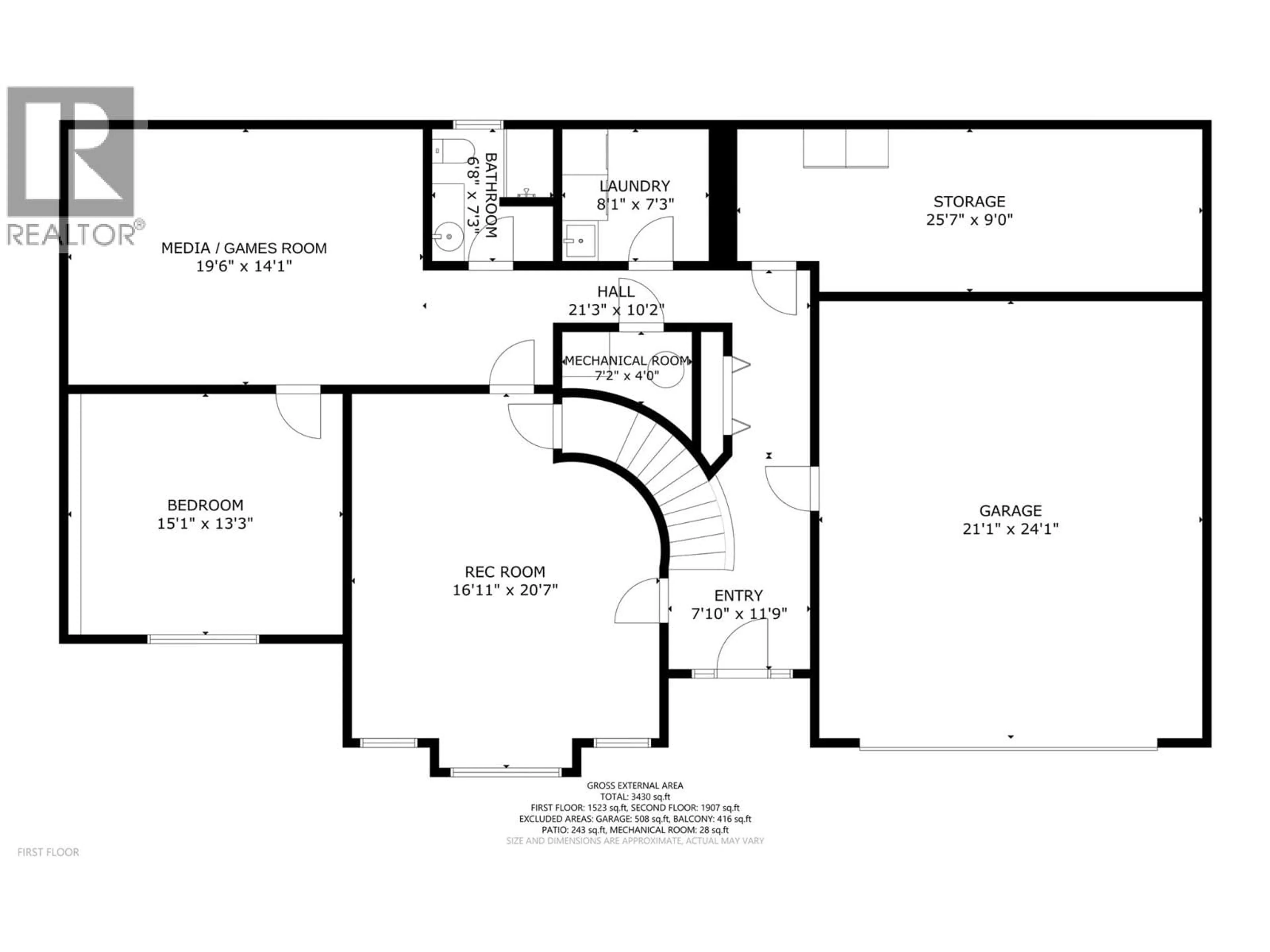 Floor plan for 667 MT YORK DRIVE, Coldstream British Columbia V1B3X2