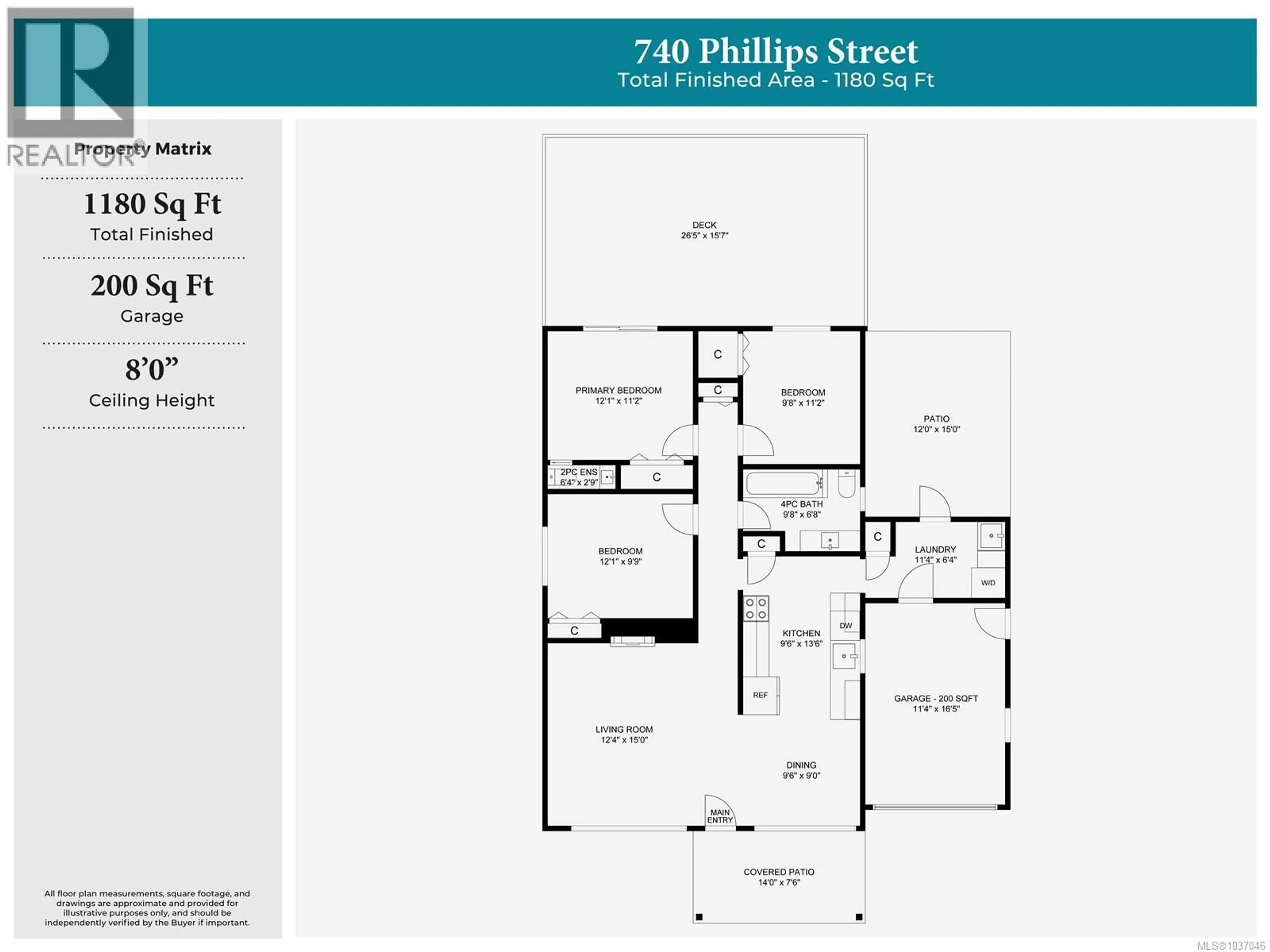 Floor plan for 740 PHILLIPS STREET, Parksville British Columbia V9P1A7
