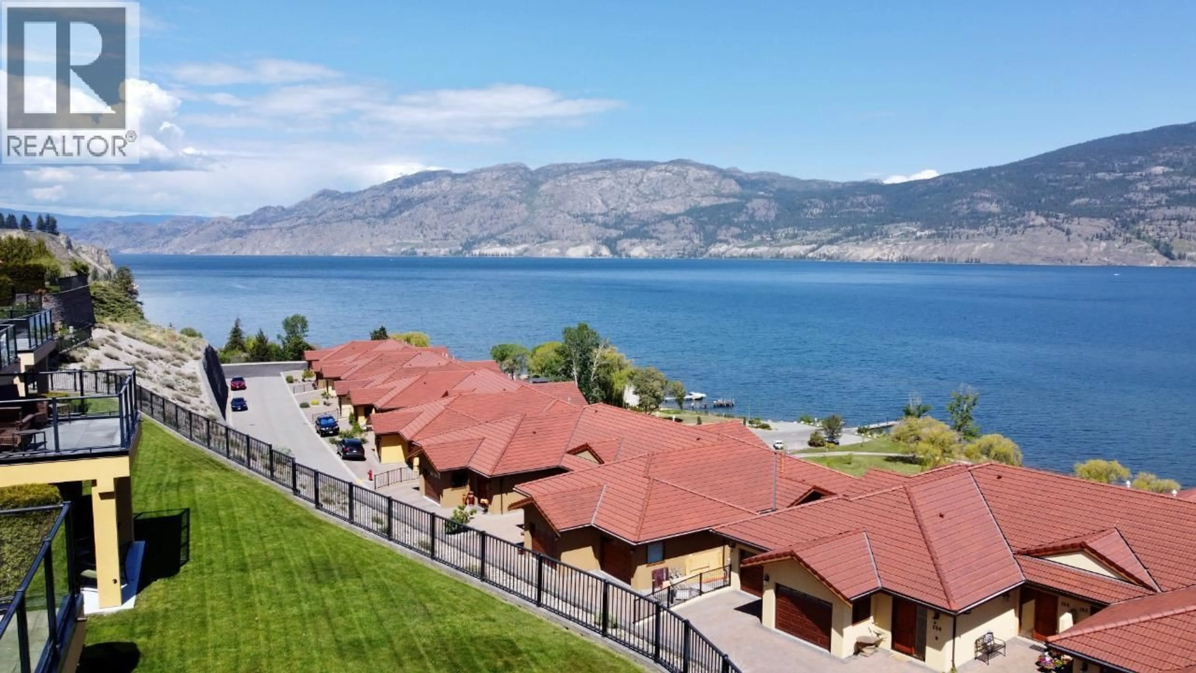 Patio, water/lake/river/ocean view for 201 - 14451 DOWNTON AVENUE, Summerland British Columbia V0H1Z1