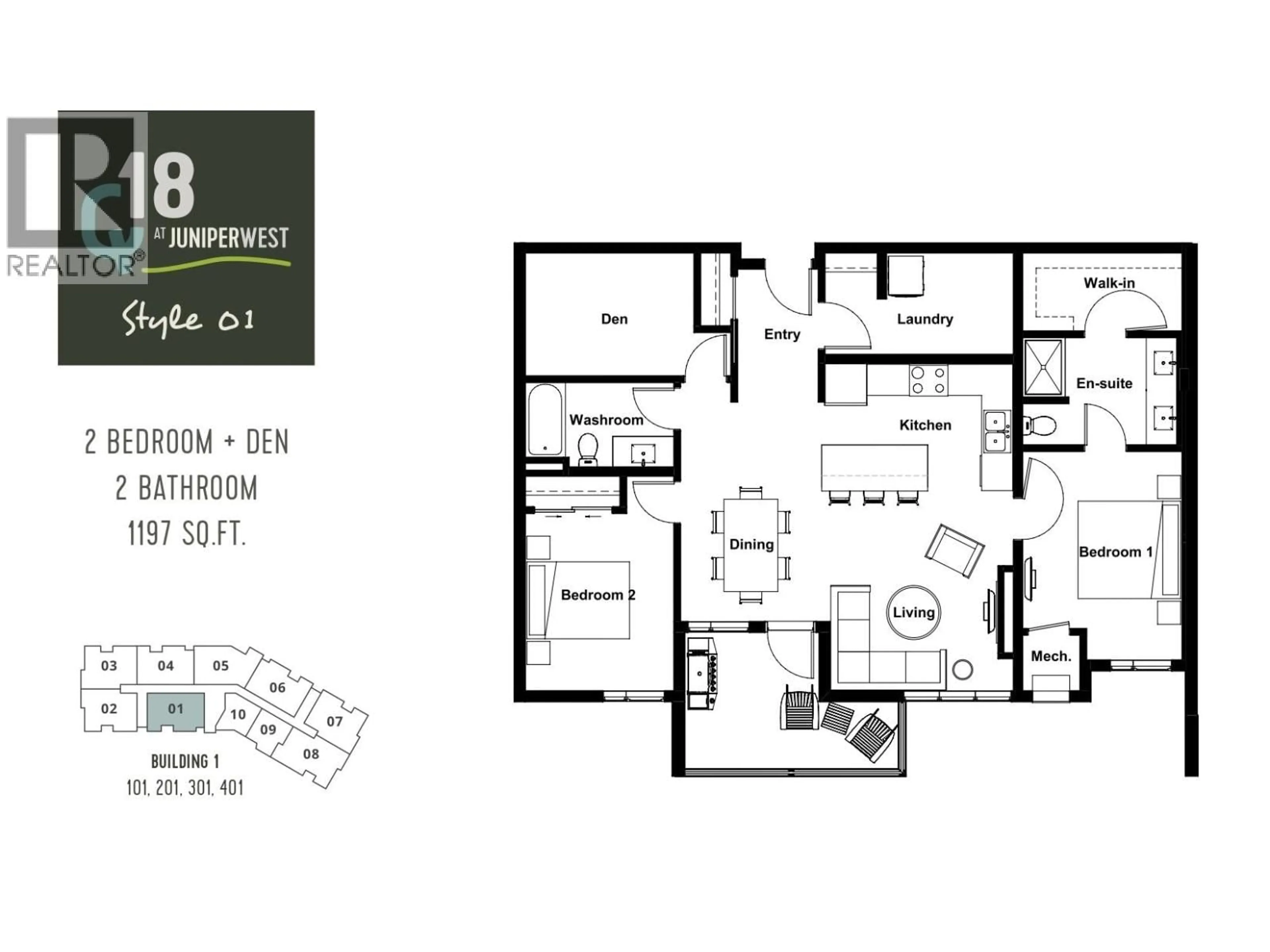 Floor plan for 101 - 1844 QU'APPELLE BOULEVARD, Kamloops British Columbia V2E0E8