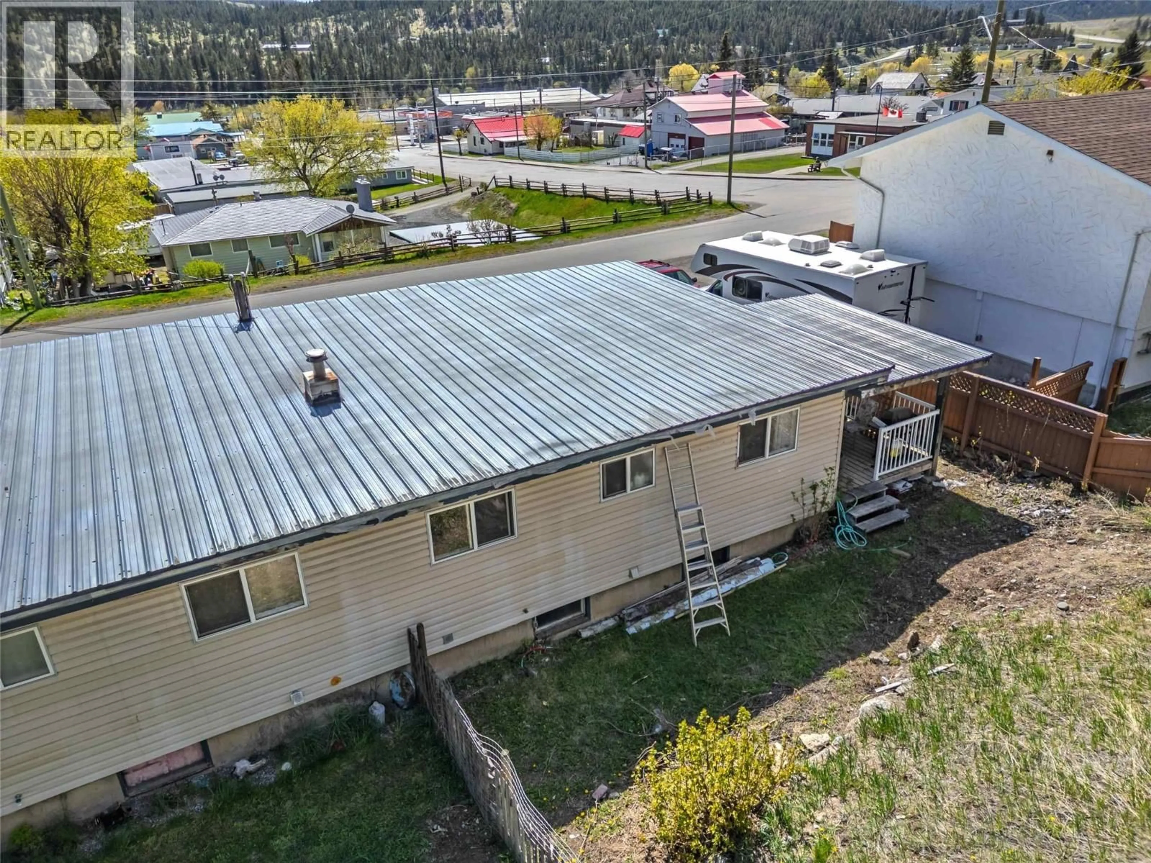 A pic from outside/outdoor area/front of a property/back of a property/a pic from drone, building for 1504 CARSON STREET, Clinton British Columbia V0K1K0