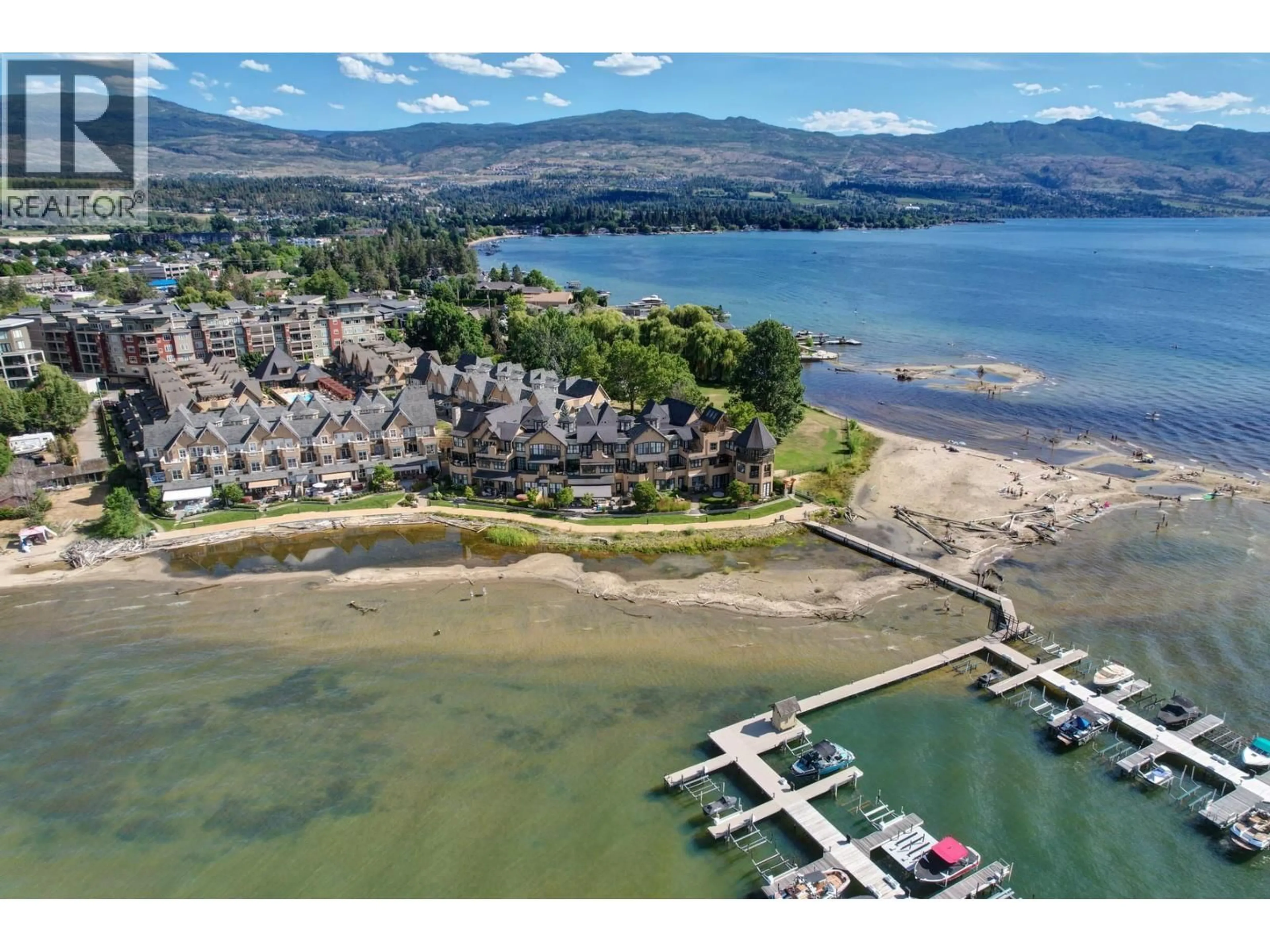 A pic from outside/outdoor area/front of a property/back of a property/a pic from drone, water/lake/river/ocean view for 325 - 3880 TRUSWELL ROAD, Kelowna British Columbia V1W5A2