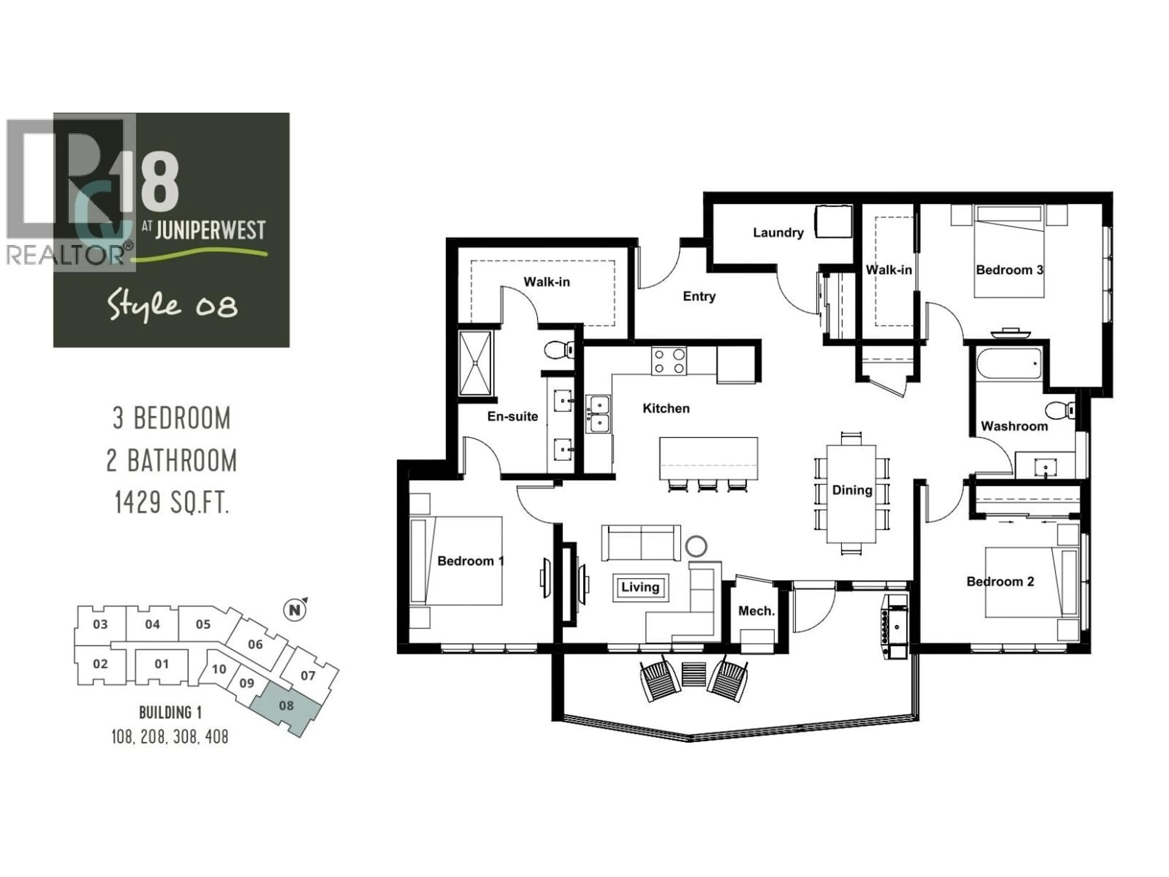 Floor plan for 208 - 1844 QU'APPELLE BOULEVARD OTHER, Kamloops British Columbia V2E0E8