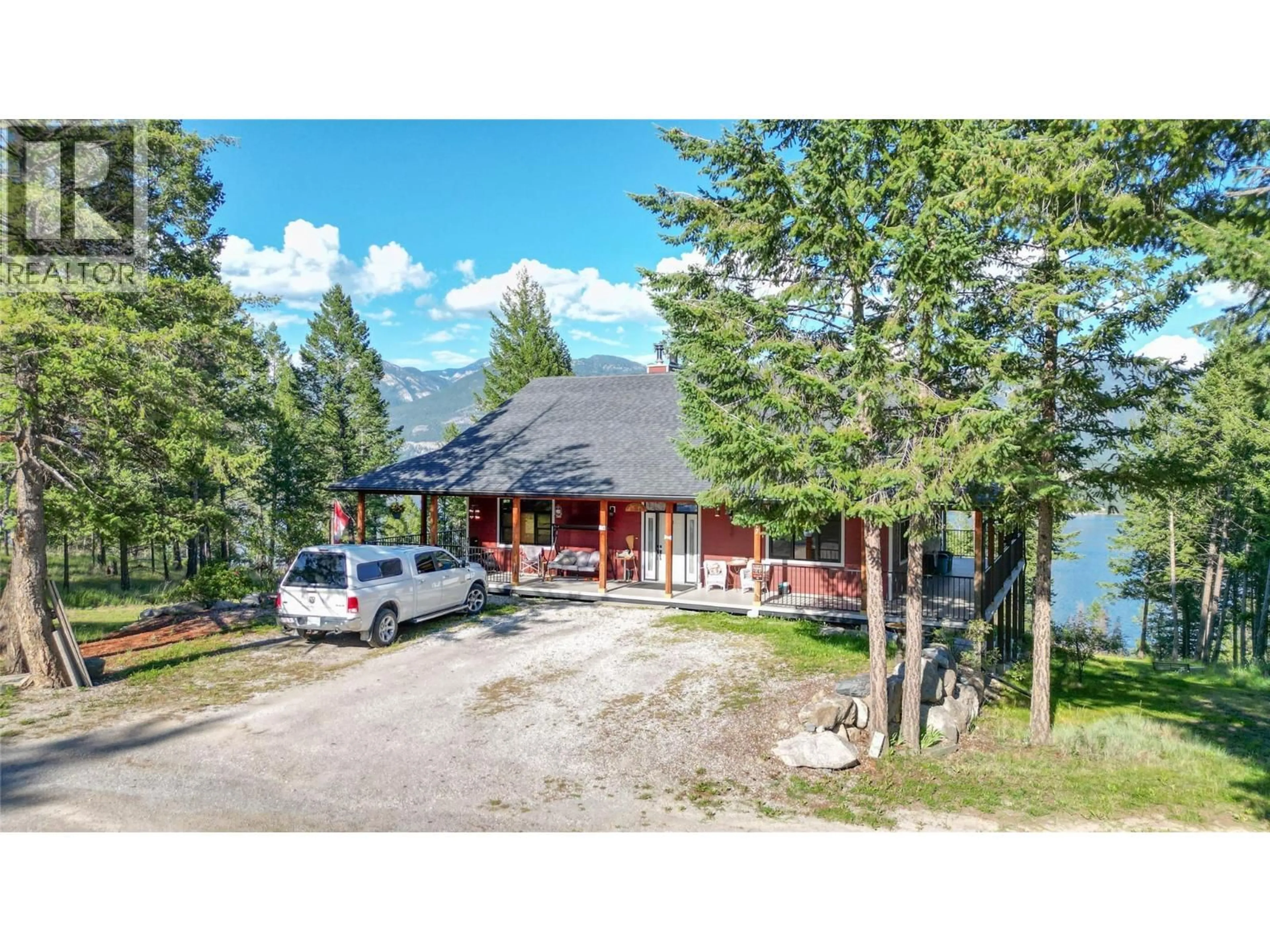 A pic from outside/outdoor area/front of a property/back of a property/a pic from drone, mountain view for 4197 COY ROAD, Invermere British Columbia V0A1K4