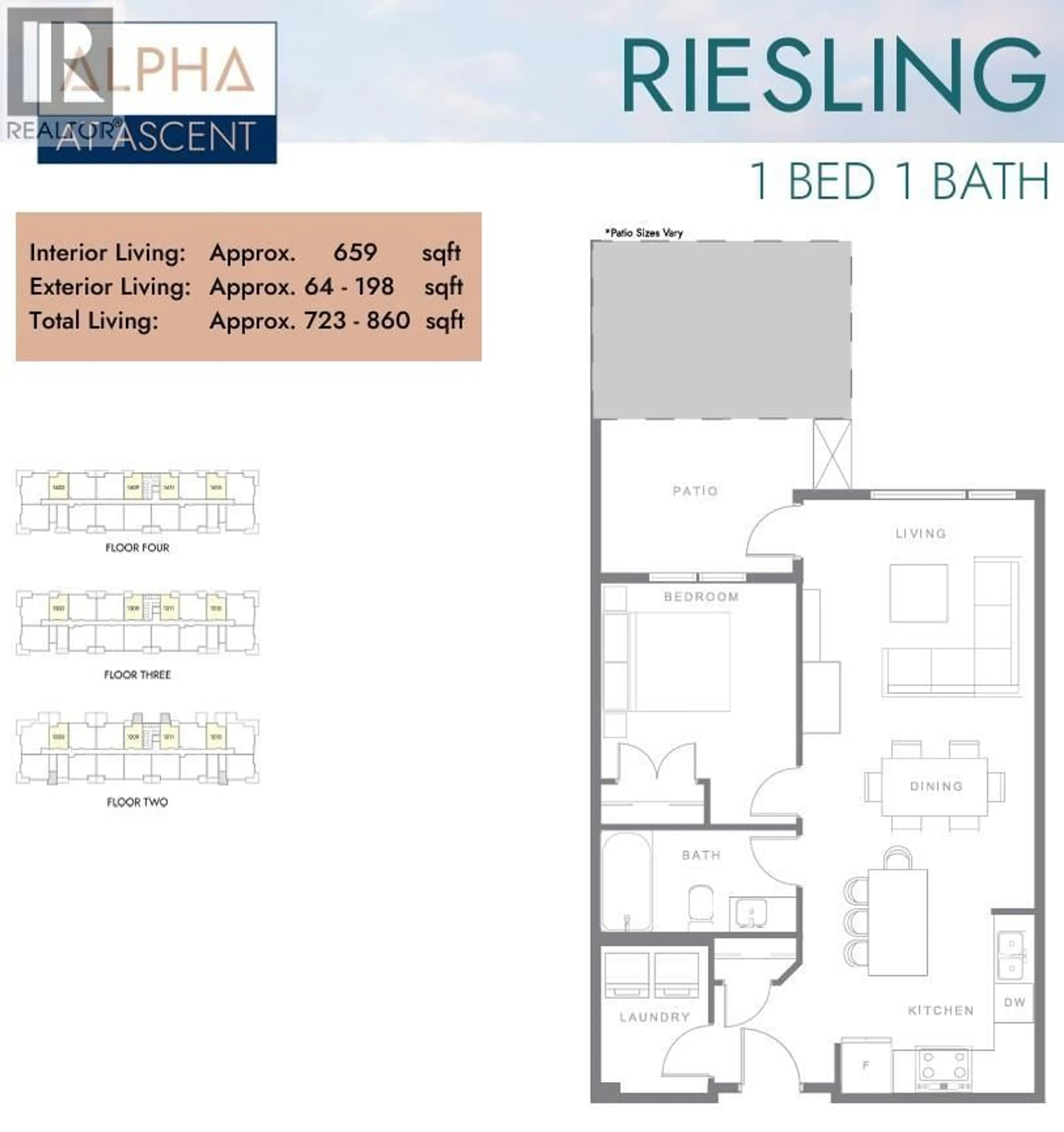 Floor plan for 303 - 1057 FROST ROAD, Kelowna British Columbia V1W0G8
