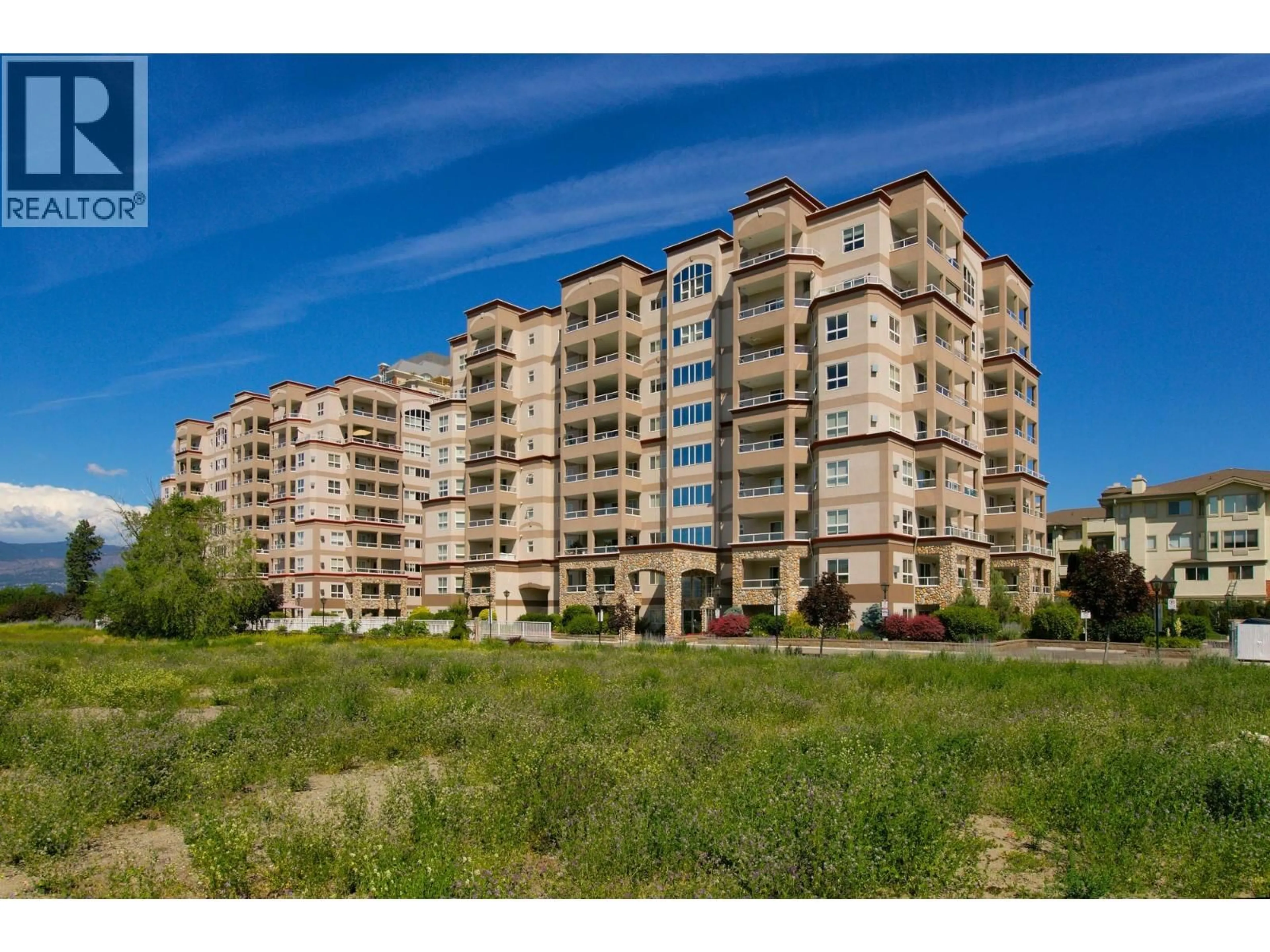 A pic from outside/outdoor area/front of a property/back of a property/a pic from drone, building for 501 - 1966 DURNIN ROAD, Kelowna British Columbia V1X7Z2