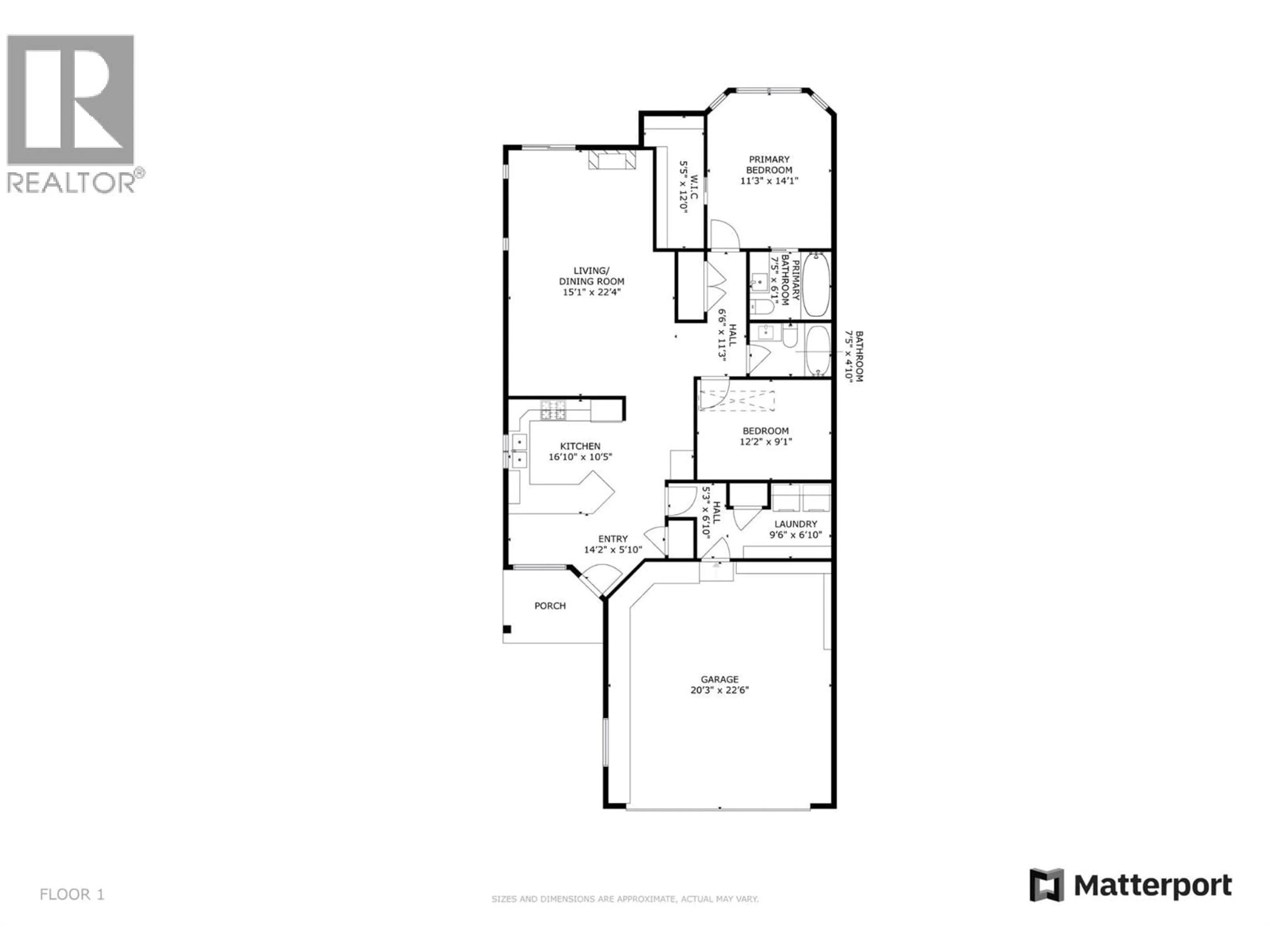 Floor plan for 121 - 2250 LOUIE DRIVE, Westbank British Columbia V4T2M6