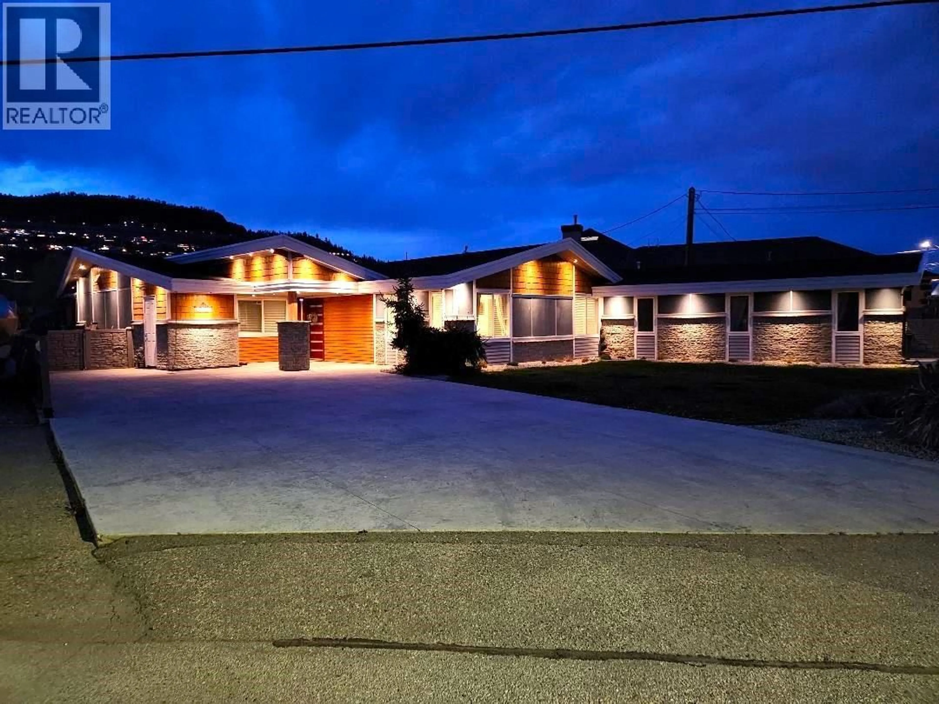 A pic from outside/outdoor area/front of a property/back of a property/a pic from drone, street for 1362 GREEN BAY ROAD, West Kelowna British Columbia V4T2B6