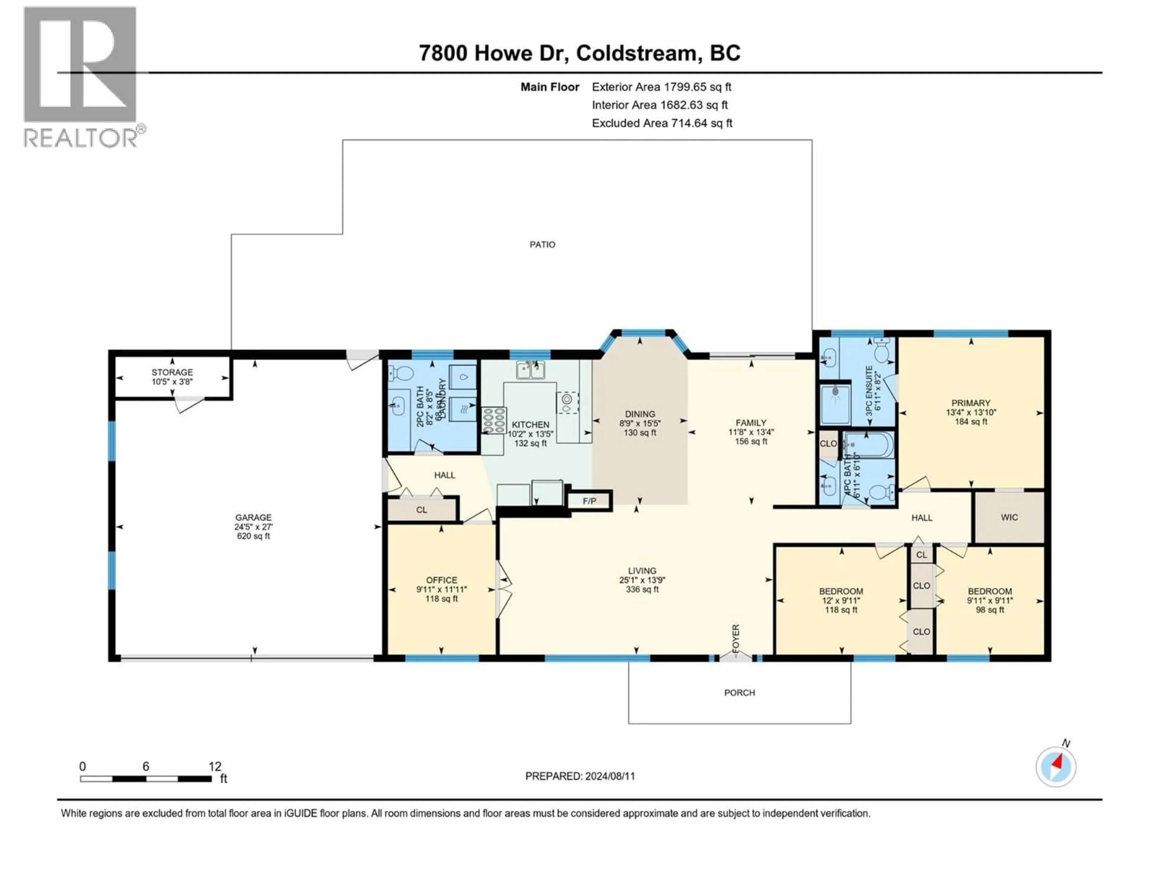 Floor plan for 7800 HOWE DRIVE, Coldstream British Columbia V1B3C3