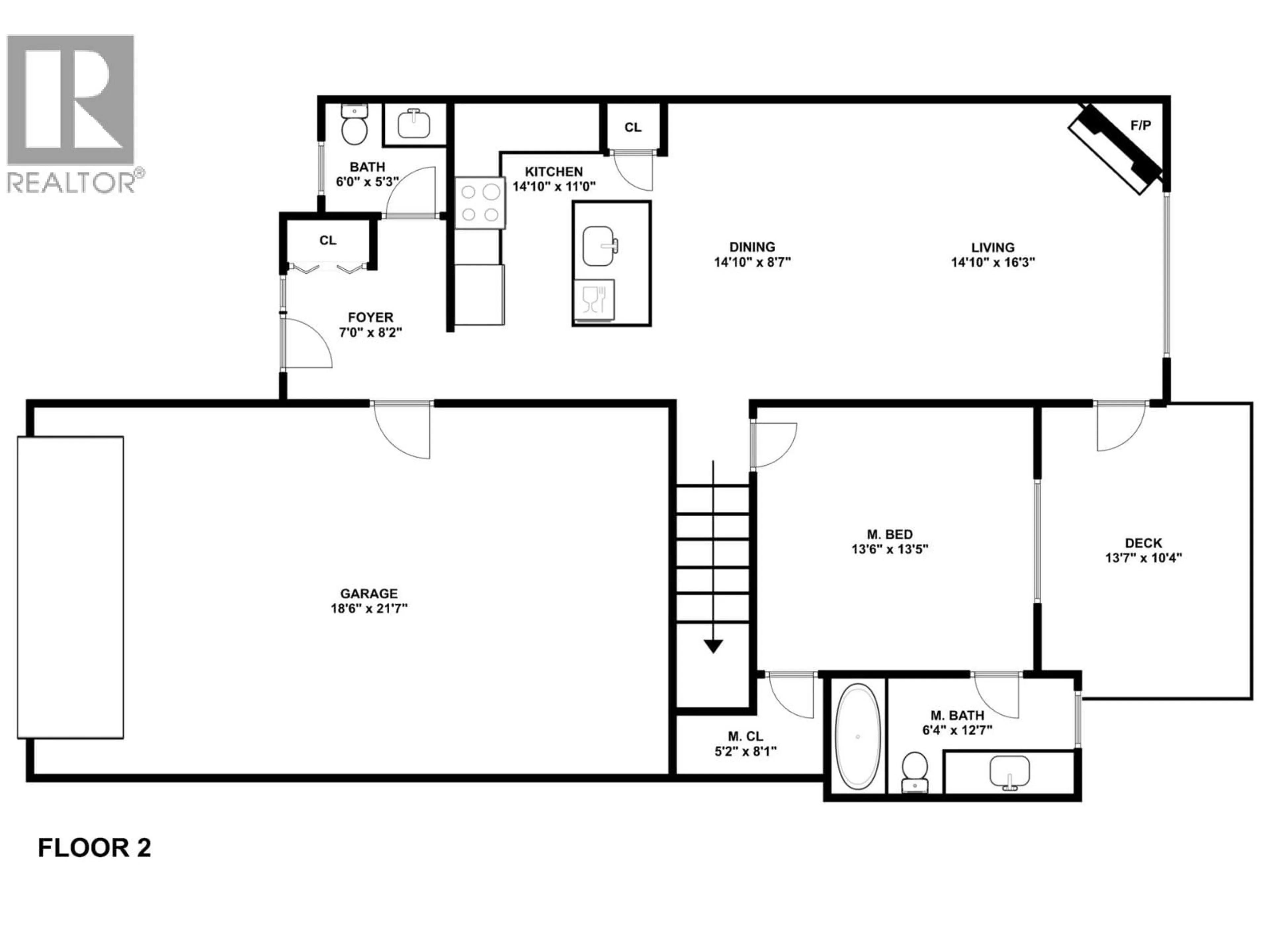 Floor plan for 32 - 1040 MT REVELSTOKE PLACE, Vernon British Columbia V1B4E3