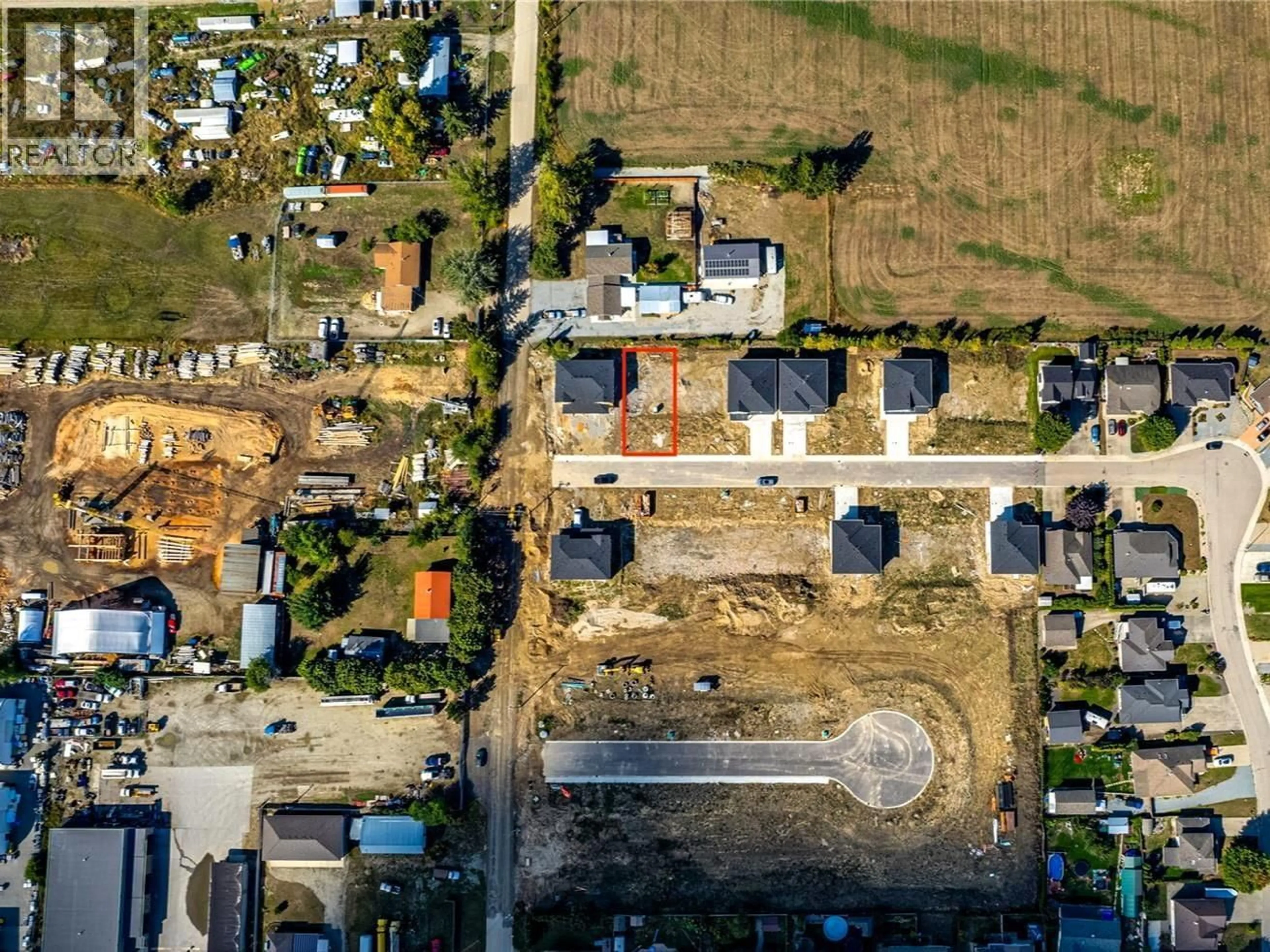 A pic from outside/outdoor area/front of a property/back of a property/a pic from drone, street for 2241 HEITMAN STREET, Enderby British Columbia V0E1V2