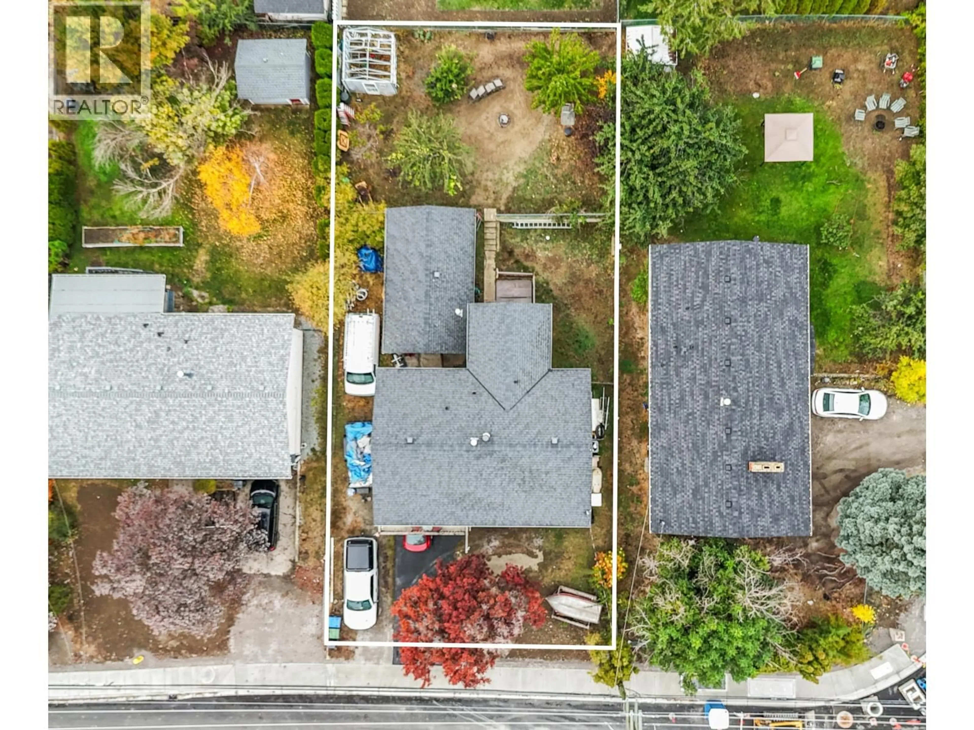 A pic from outside/outdoor area/front of a property/back of a property/a pic from drone, street for 3512 OLD OKANAGAN HIGHWAY, West Kelowna British Columbia V4T1N7