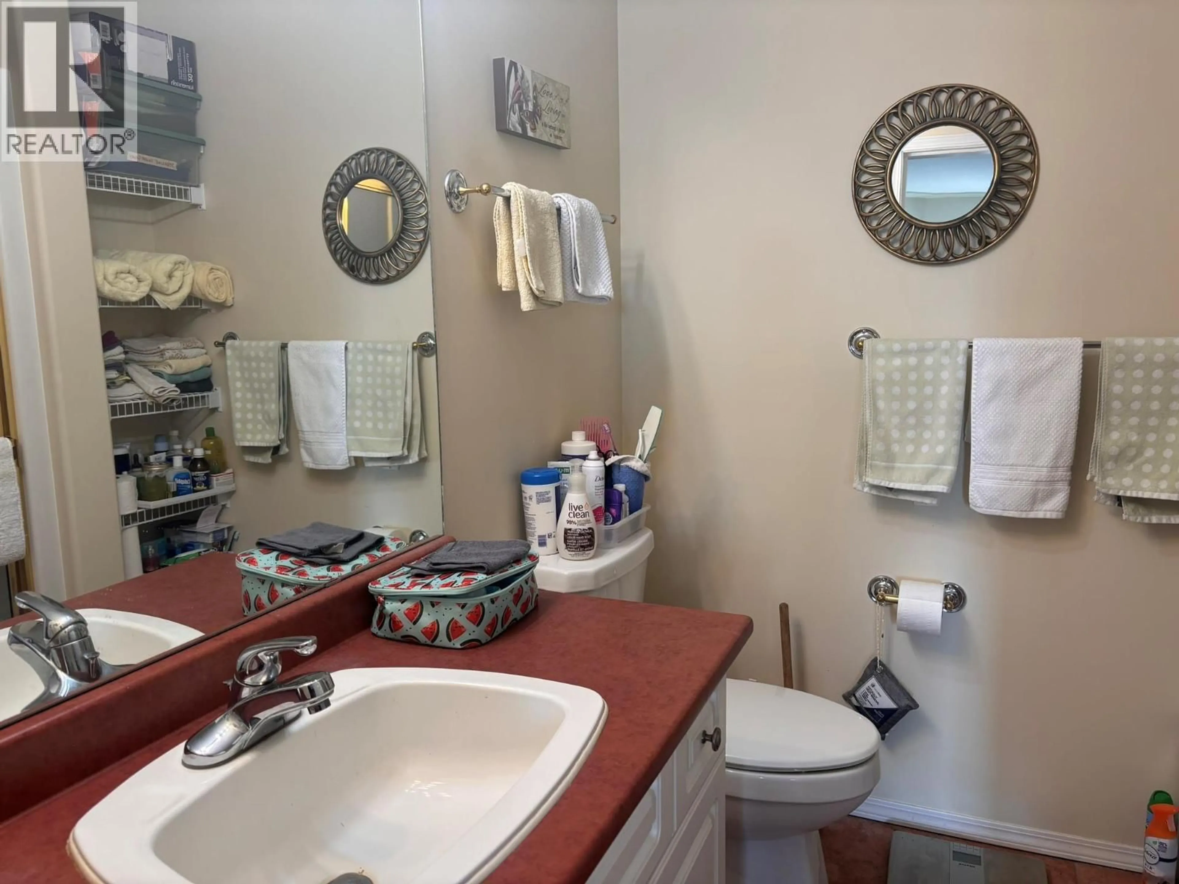 Standard bathroom, ceramic/tile floor for 304 - 2169 FLAMINGO ROAD, Kamloops British Columbia V2C4J8
