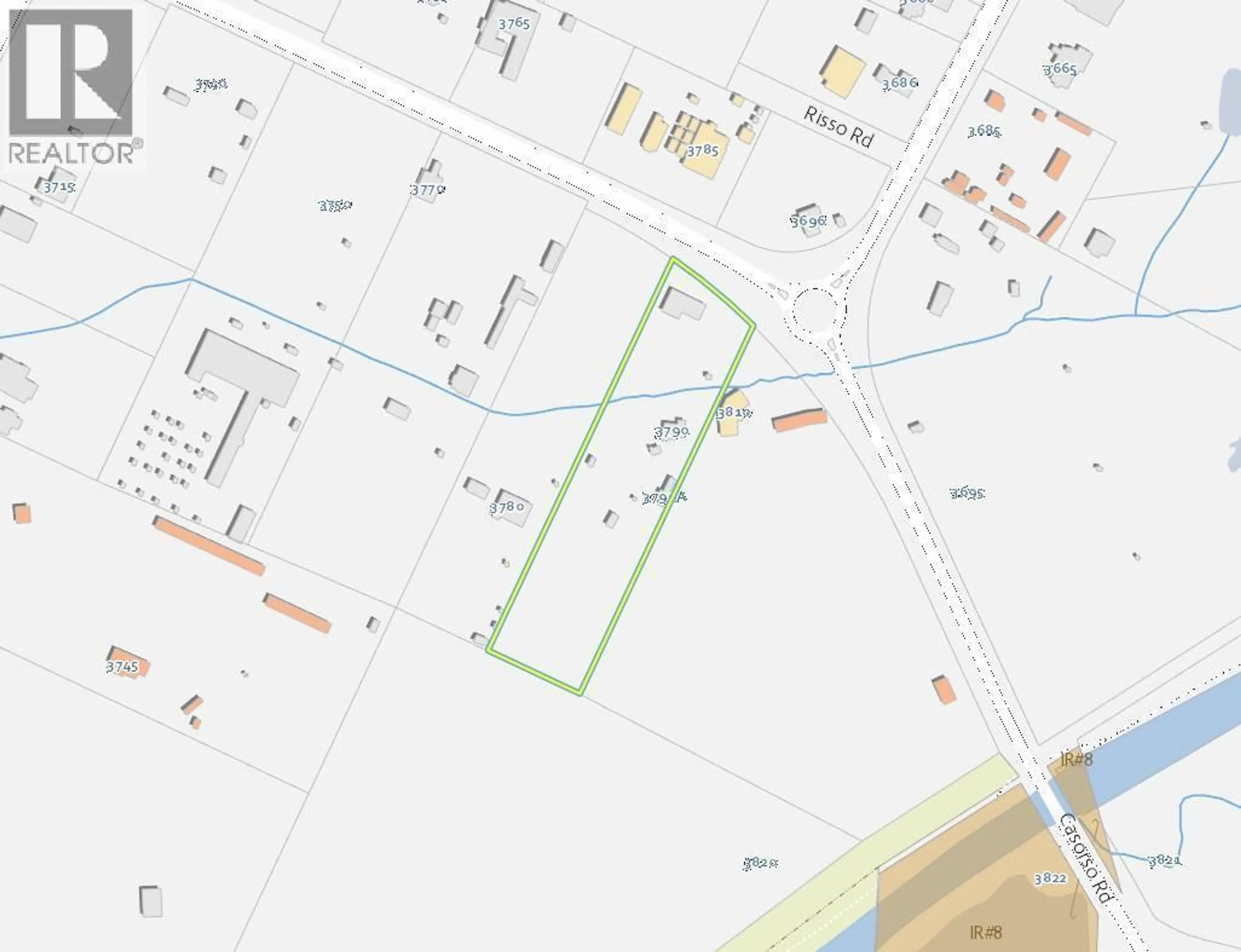 Picture of a map for 3790 CASORSO ROAD, Kelowna British Columbia V1W4M7