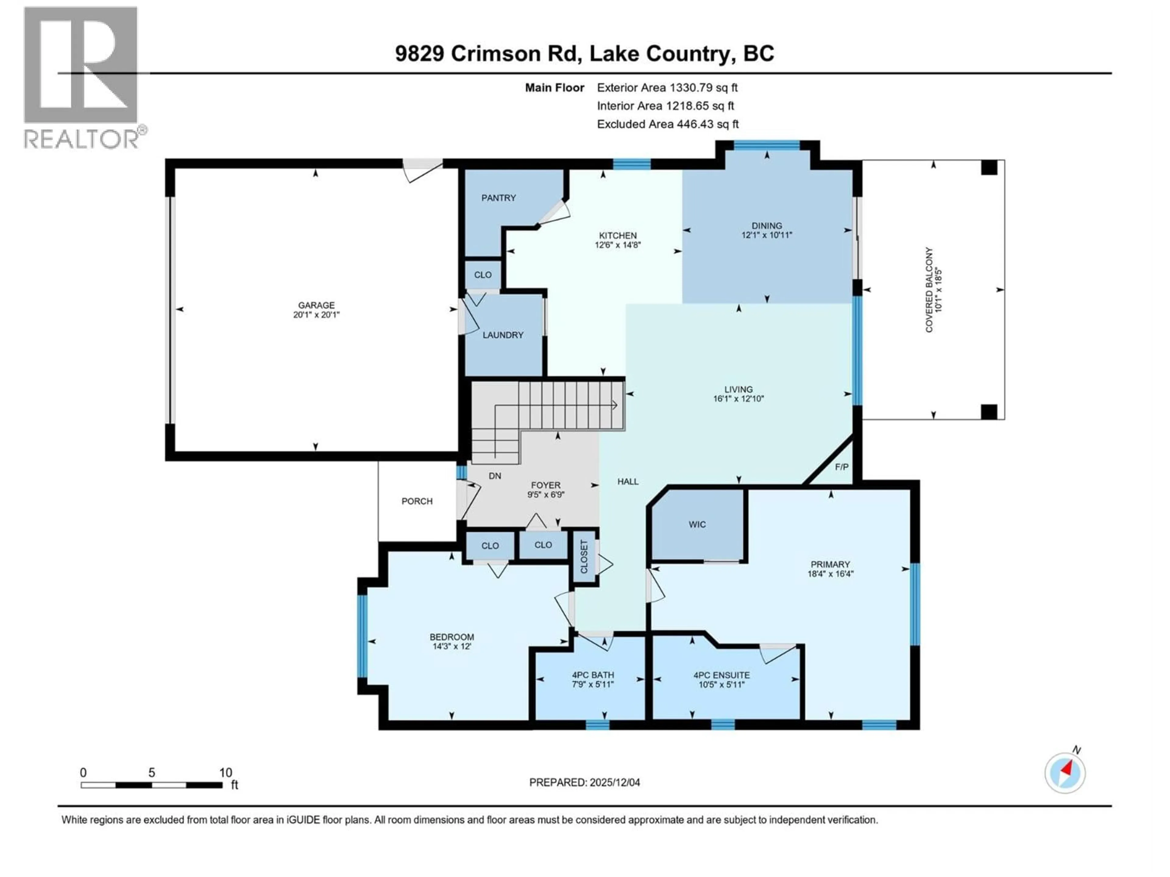 Floor plan for 9829 CRIMSON ROAD, Lake Country British Columbia V4V2R9