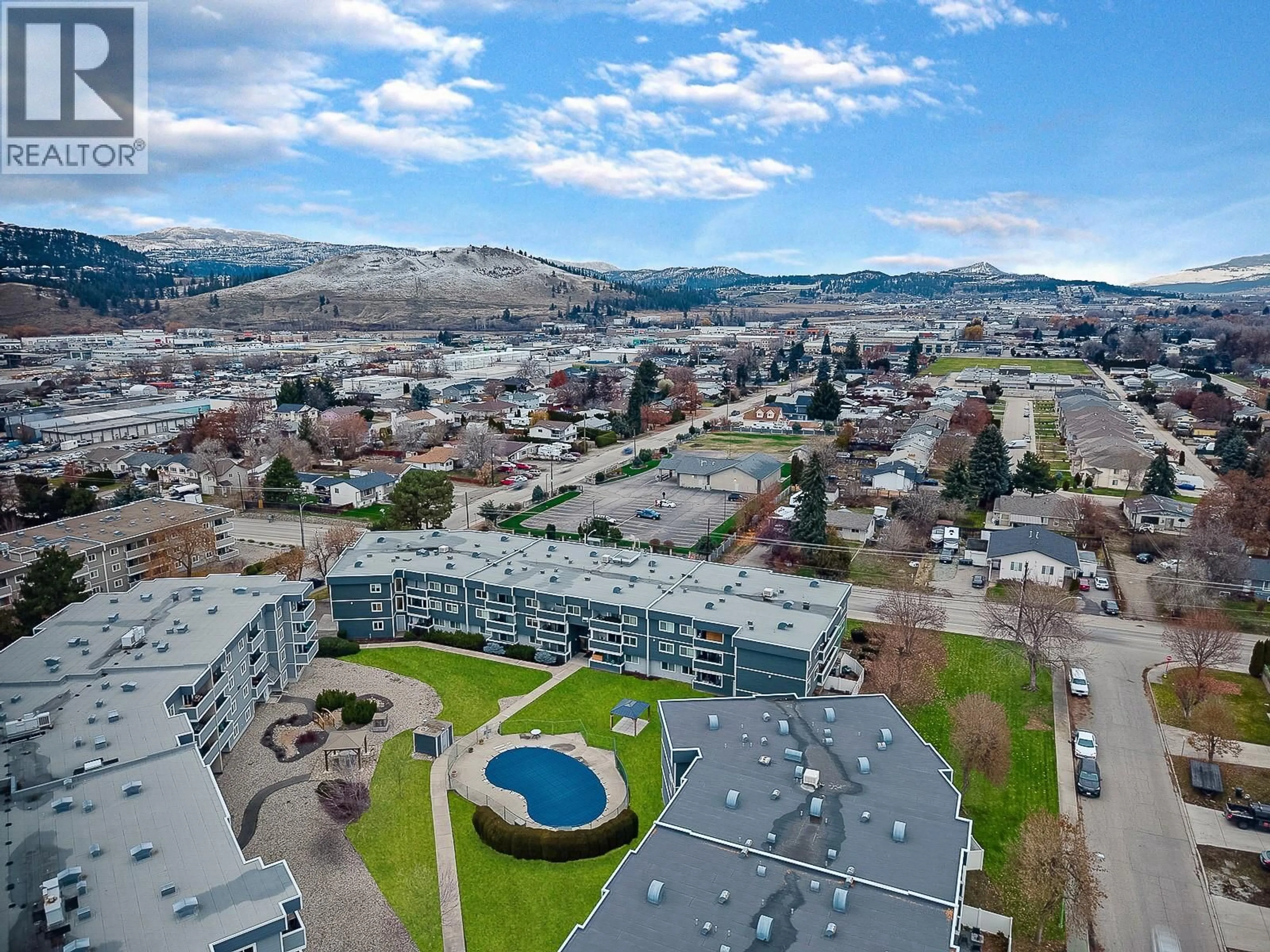 A pic from outside/outdoor area/front of a property/back of a property/a pic from drone, mountain view for 142 - 715 LEATHEAD ROAD, Kelowna British Columbia V1X5W3