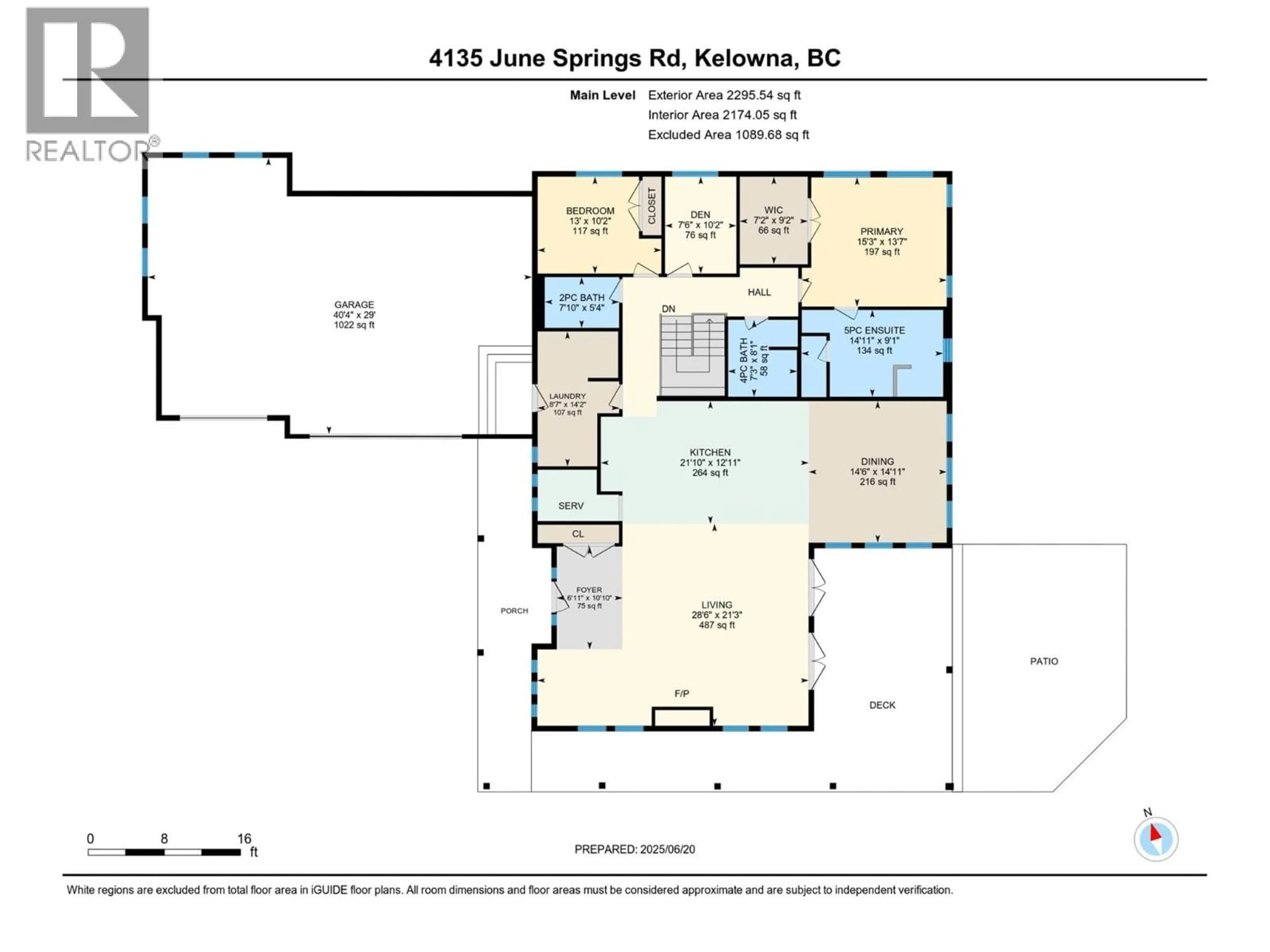 Floor plan for 4135 JUNE SPRINGS ROAD, Kelowna British Columbia V1W4C9