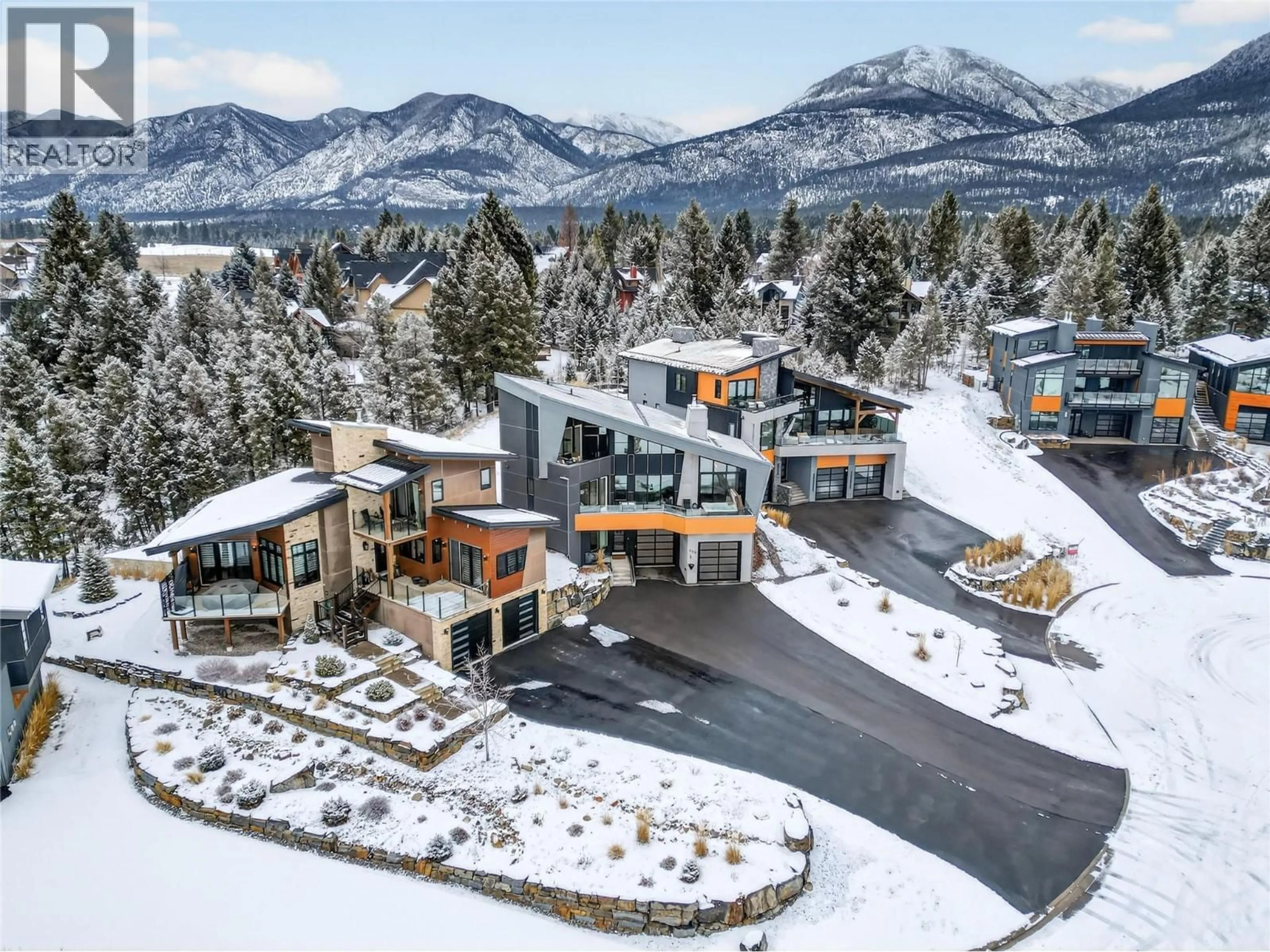A pic from outside/outdoor area/front of a property/back of a property/a pic from drone, mountain view for 856 ANTLER RIDGE ROAD, Invermere British Columbia V0A1K3