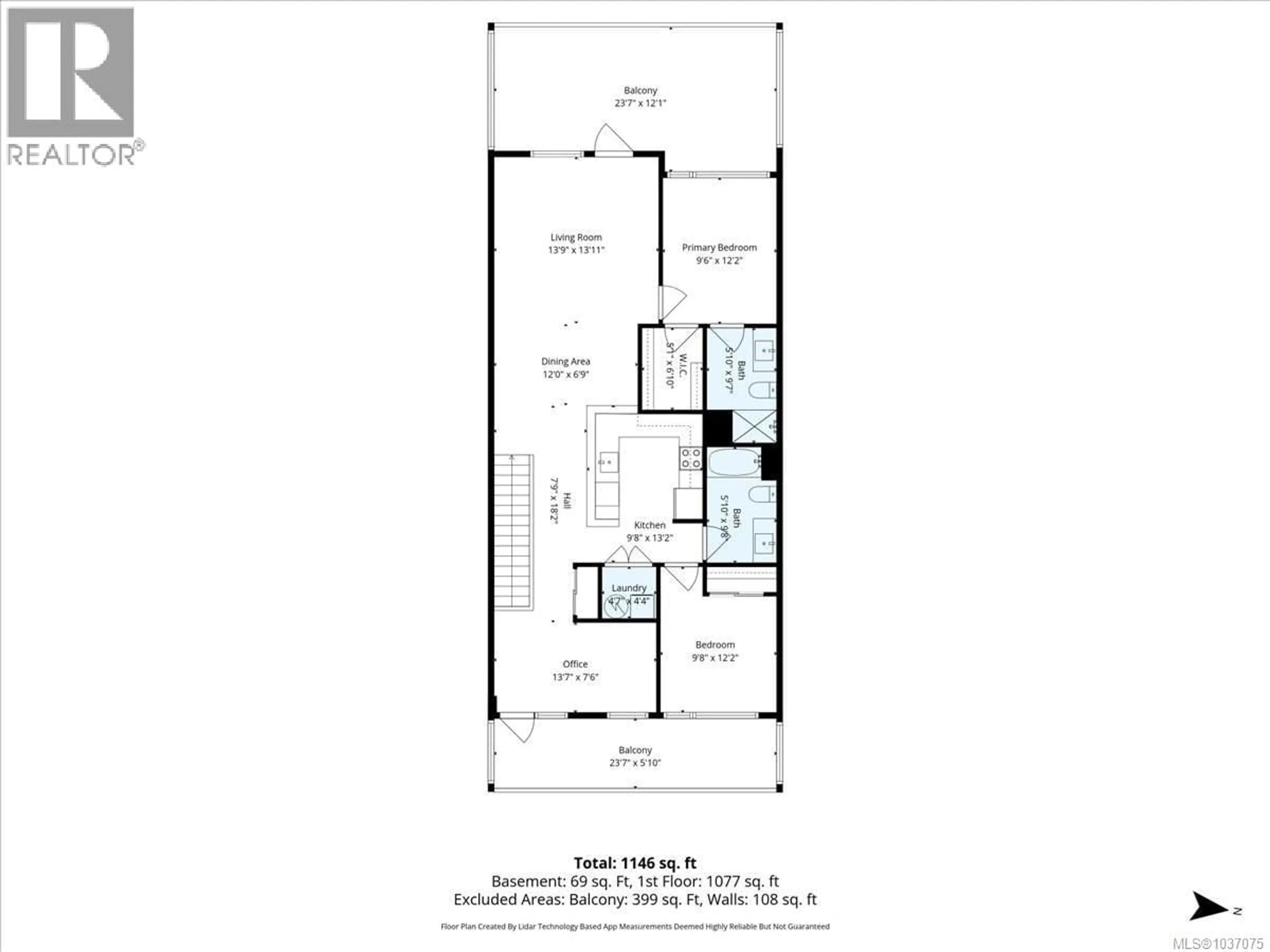 Floor plan for 202 - 6135 METRAL DRIVE, Nanaimo British Columbia V9T2L7