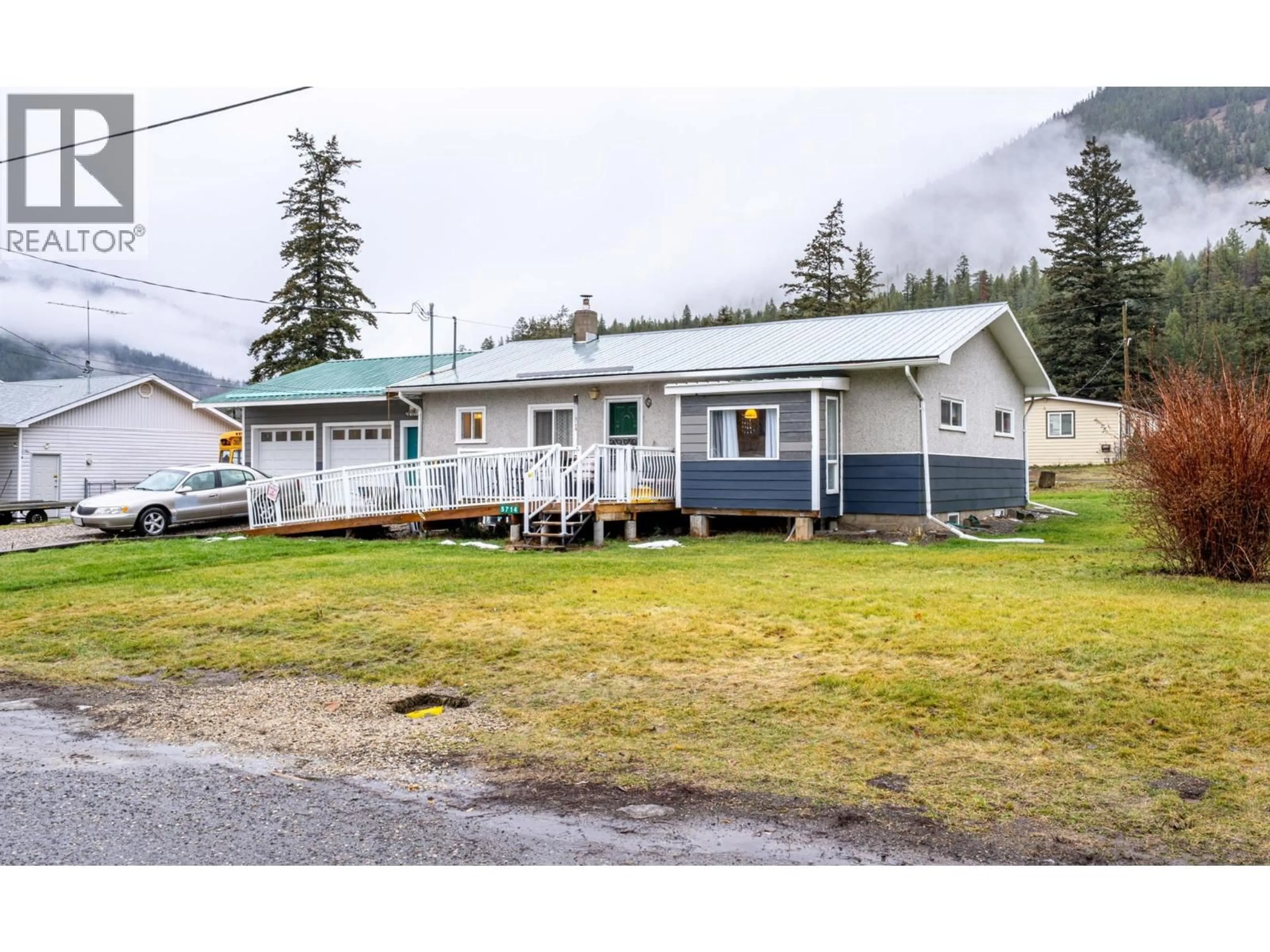 A pic from outside/outdoor area/front of a property/back of a property/a pic from drone, unknown for 5714 PONDEROSA ROAD, Falkland British Columbia V0E1W0