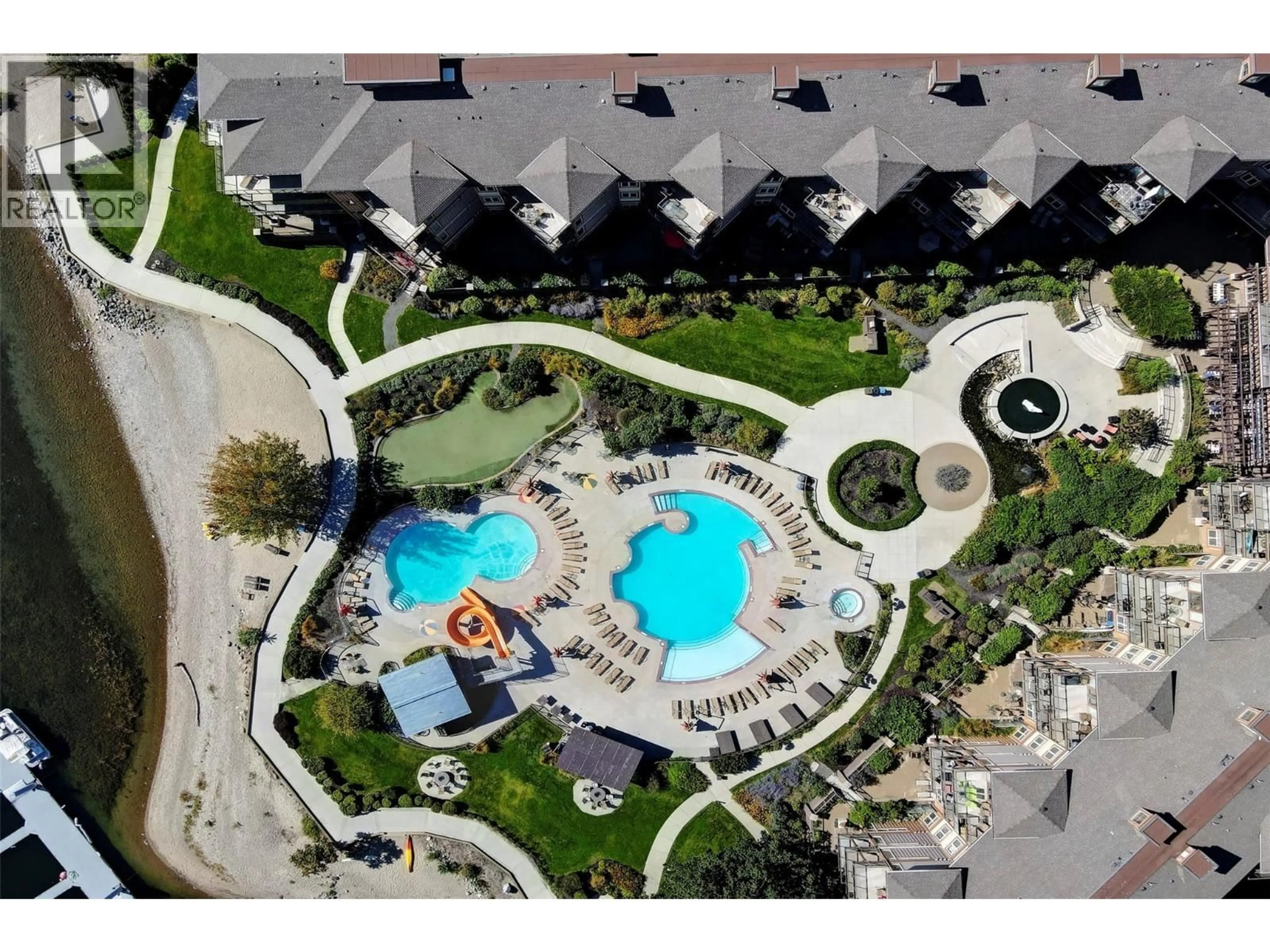 A pic from outside/outdoor area/front of a property/back of a property/a pic from drone, unknown for 424 - 4205 GELLATLY ROAD, West Kelowna British Columbia V4T2K2