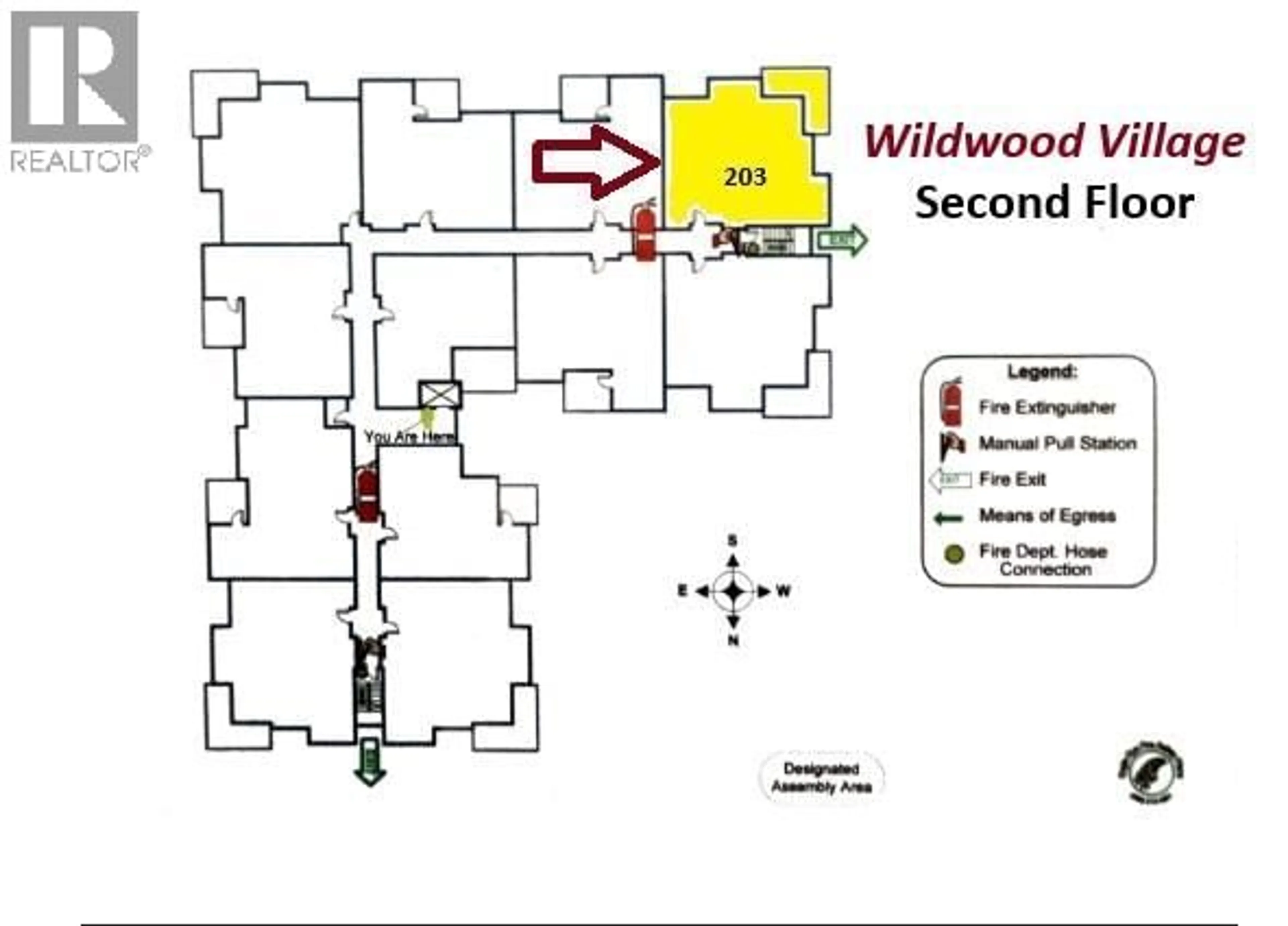 Floor plan for 203 - 688 LEQUIME ROAD, Kelowna British Columbia V1W1A4