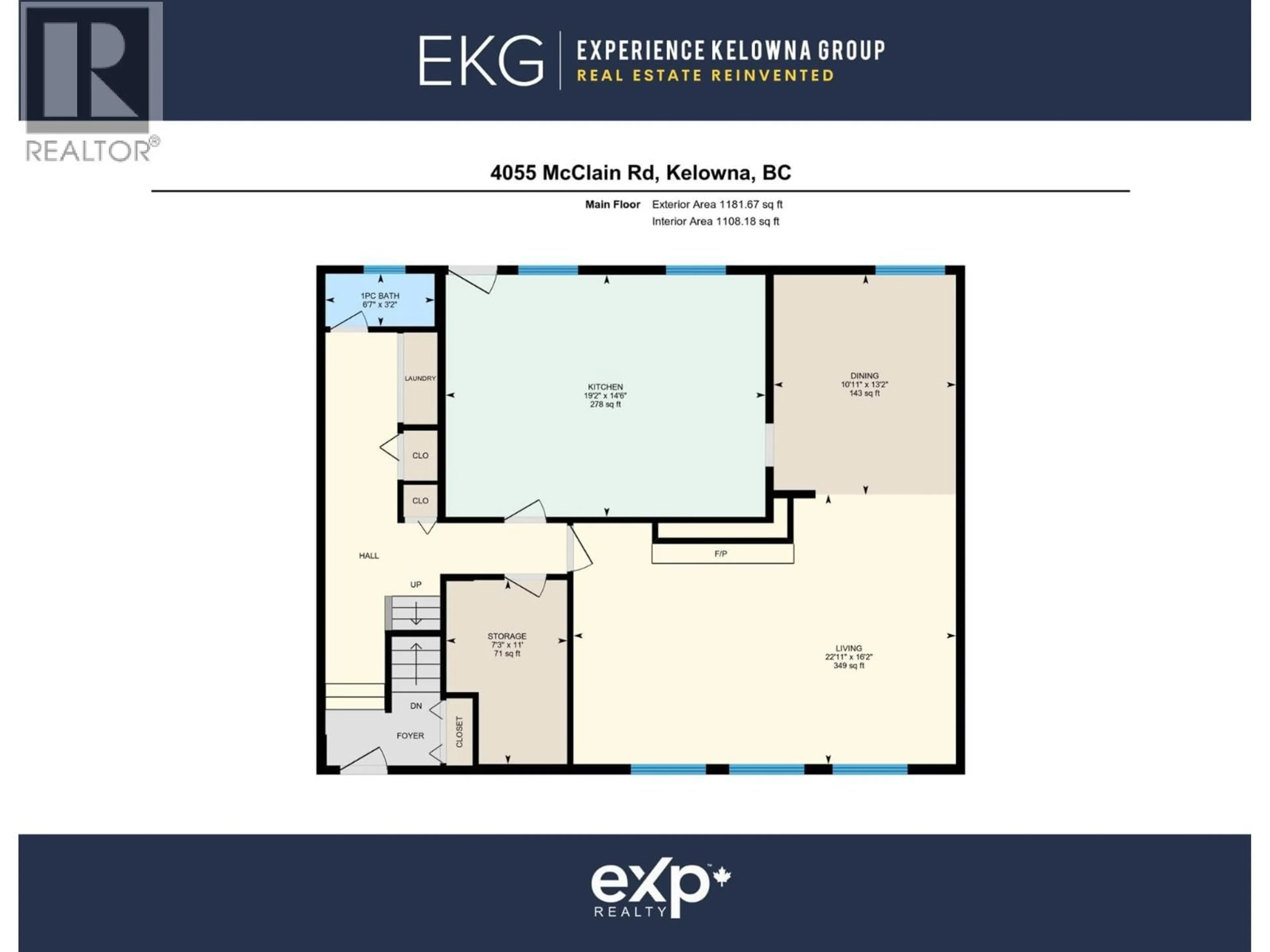 Floor plan for 4055 MCCLAIN ROAD, Kelowna British Columbia V1W3Z5