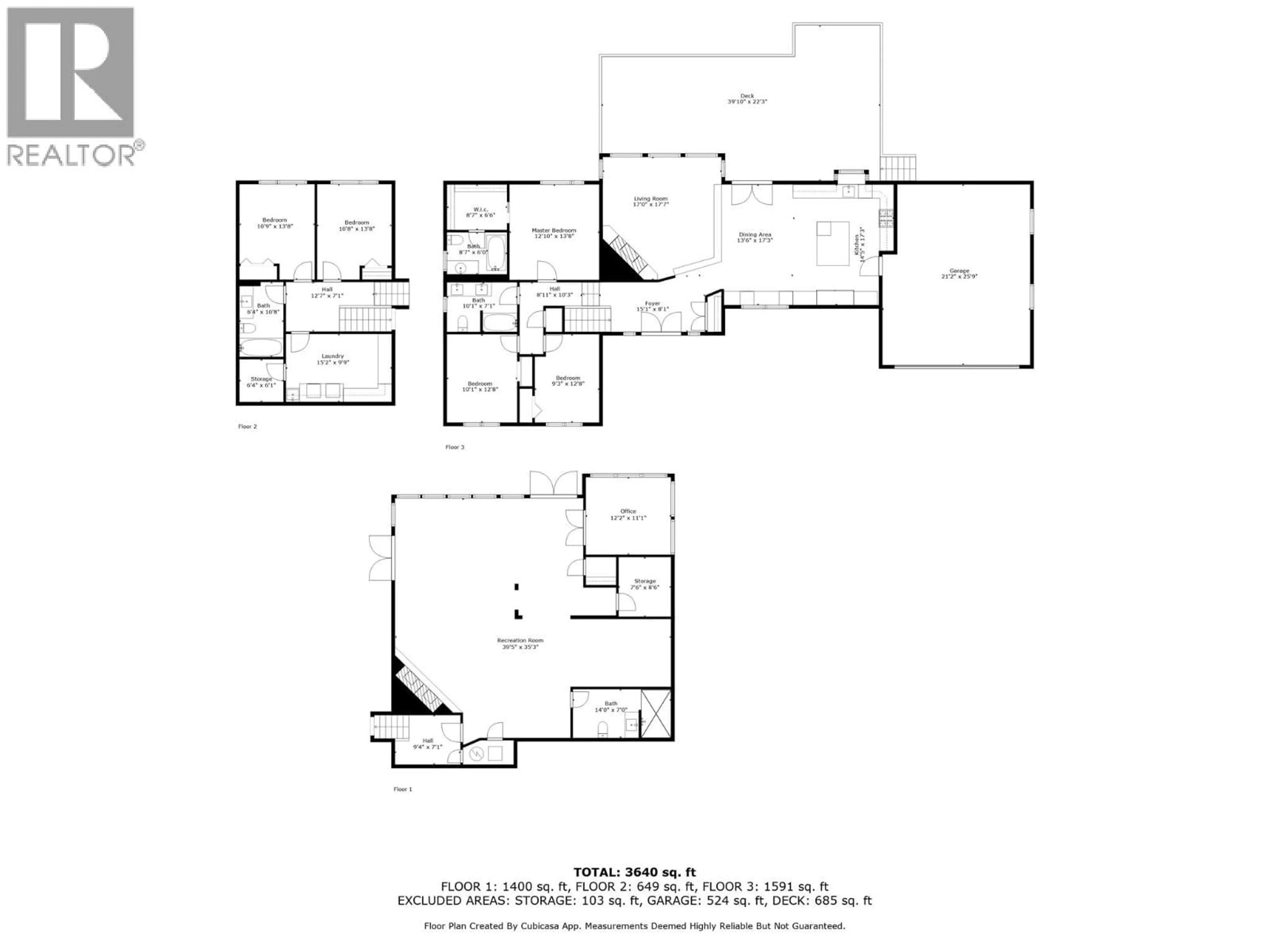 Floor plan for 2010 HIGH COUNTRY BOULEVARD, Kamloops British Columbia V2E1L1