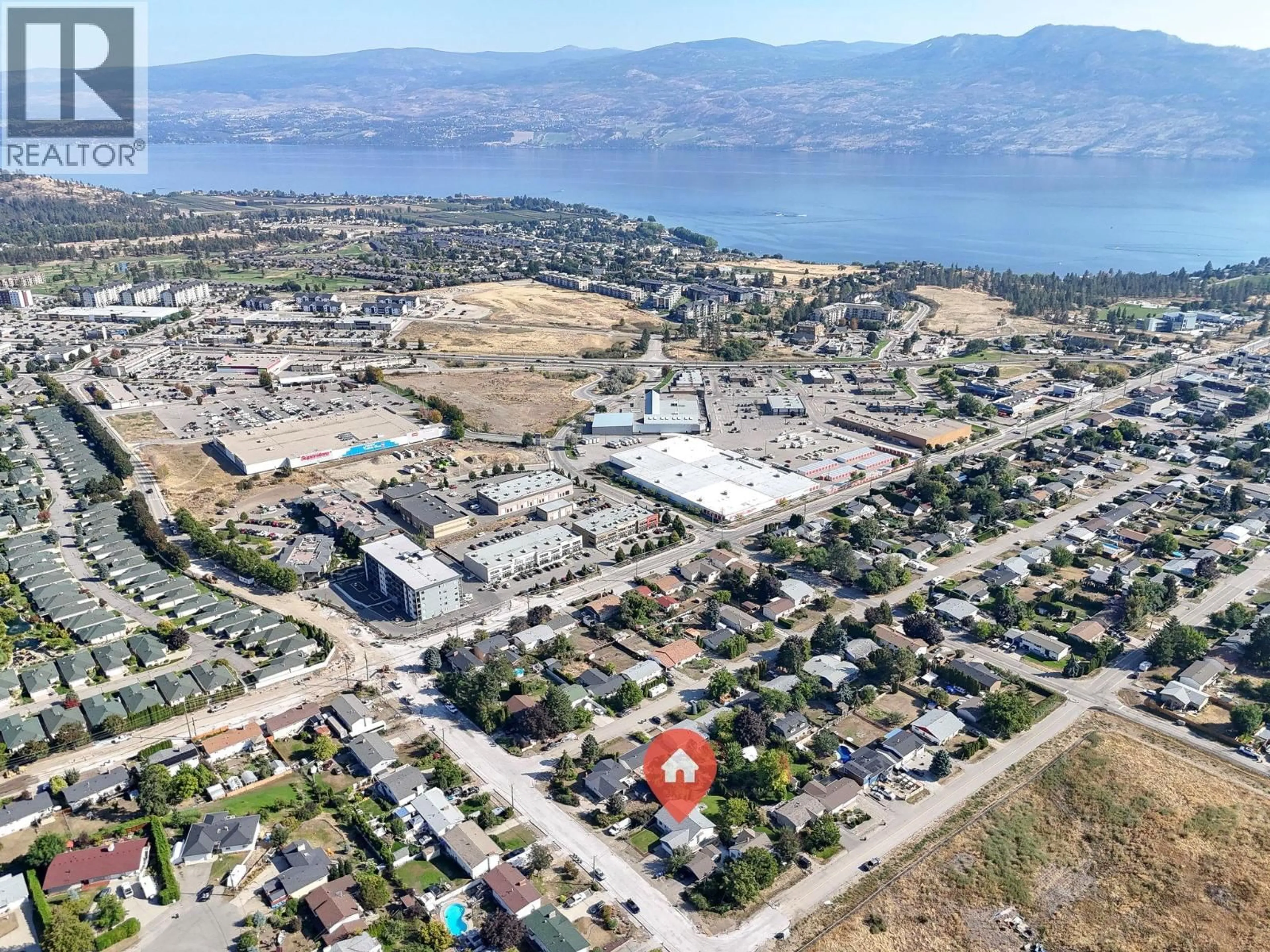 A pic from outside/outdoor area/front of a property/back of a property/a pic from drone, mountain view for 2435 BUTT ROAD, West Kelowna British Columbia V4T1N7